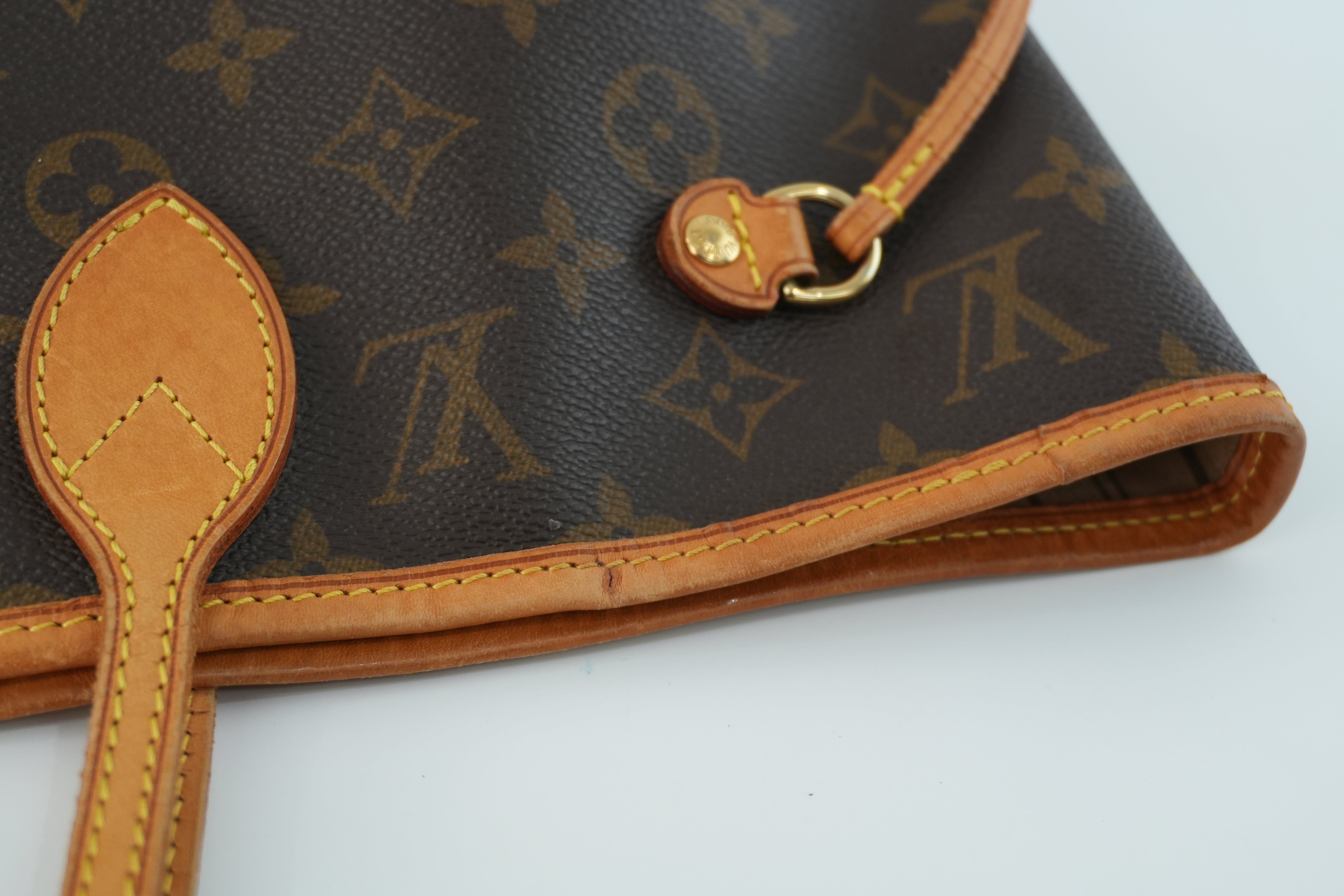 Louis Vuitton Monogram Neverfull MM Shoulder Tote Bag Used