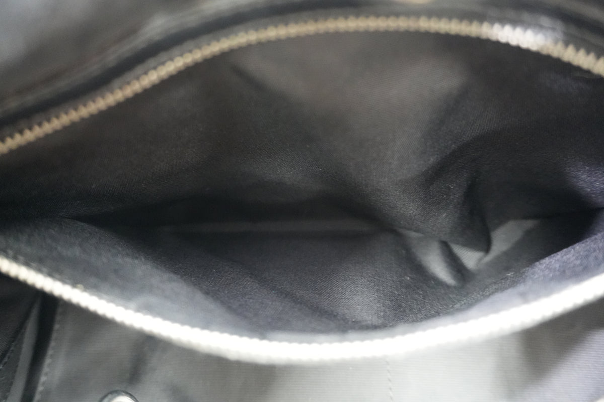 Pre-Owned Dior Cannage Panarea Shoulder Tote Bag Black