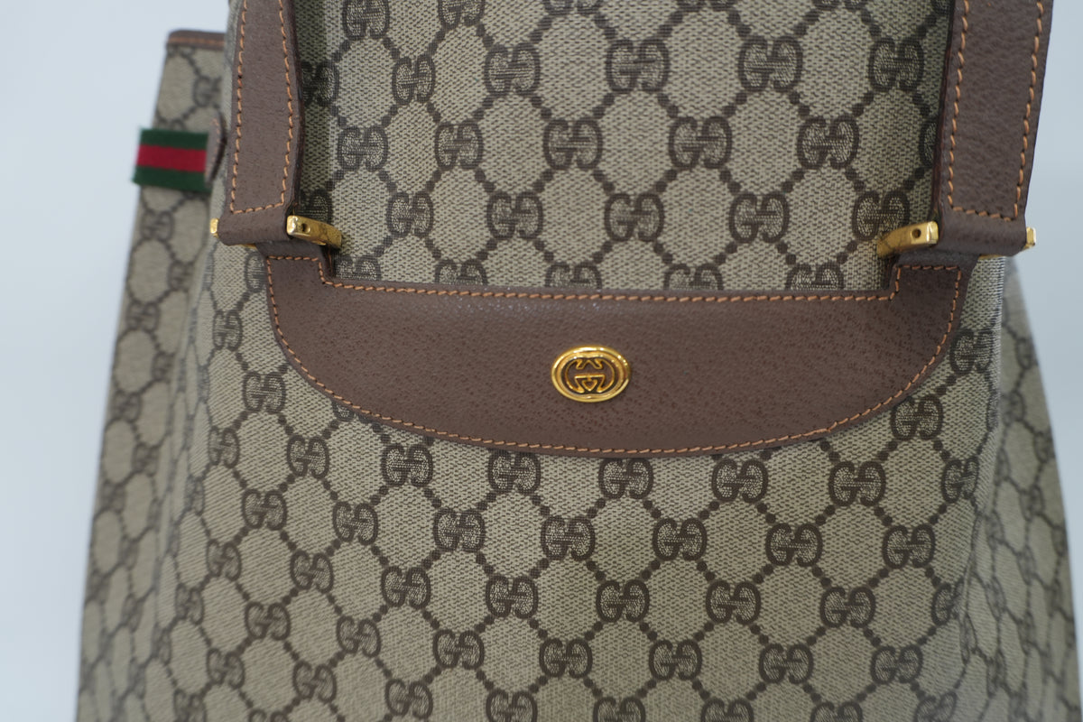 Pre-Owned GucciSima Vertical Tote Bag Brown