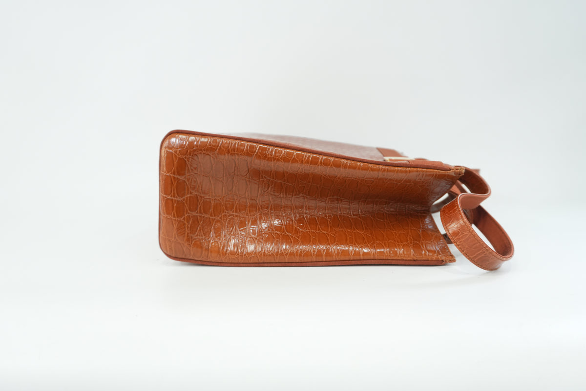 Pre-Owned Ferragamo Tote Bag Brown