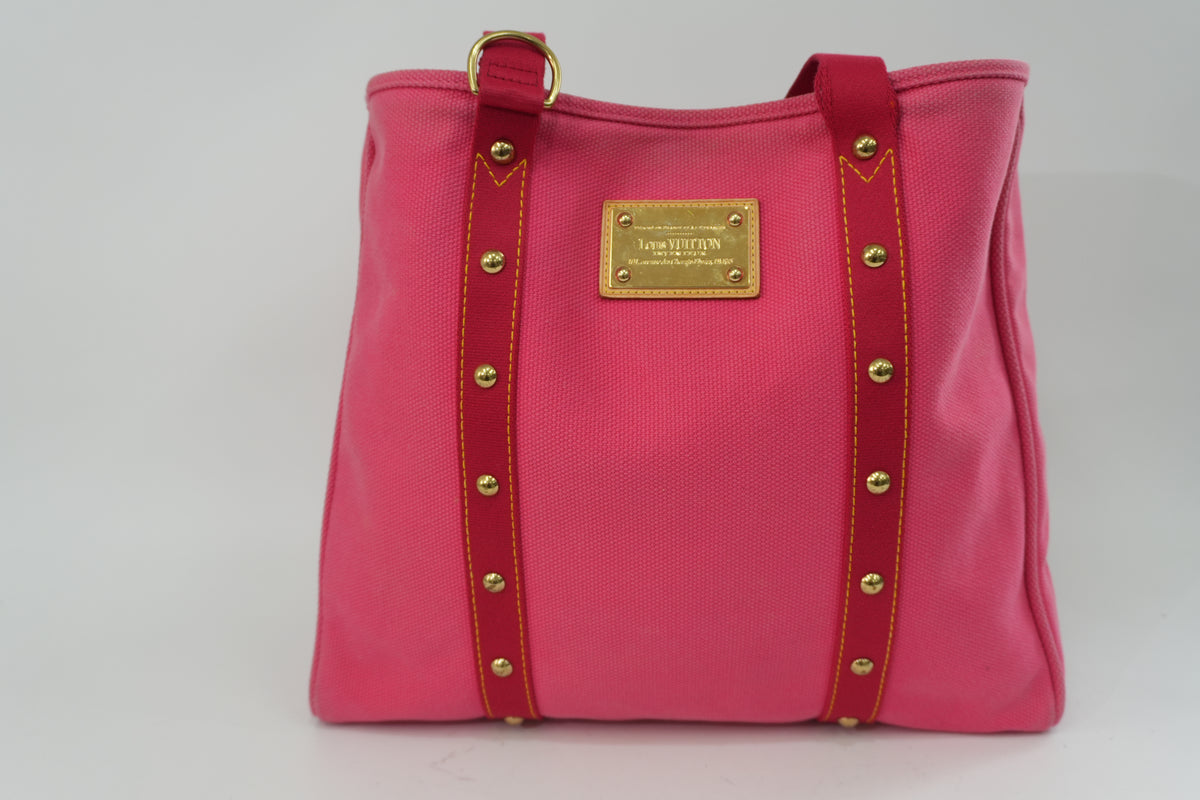 Pre-Owned Louis Vuitton Antigue Cabas GM Tote Bag Pink