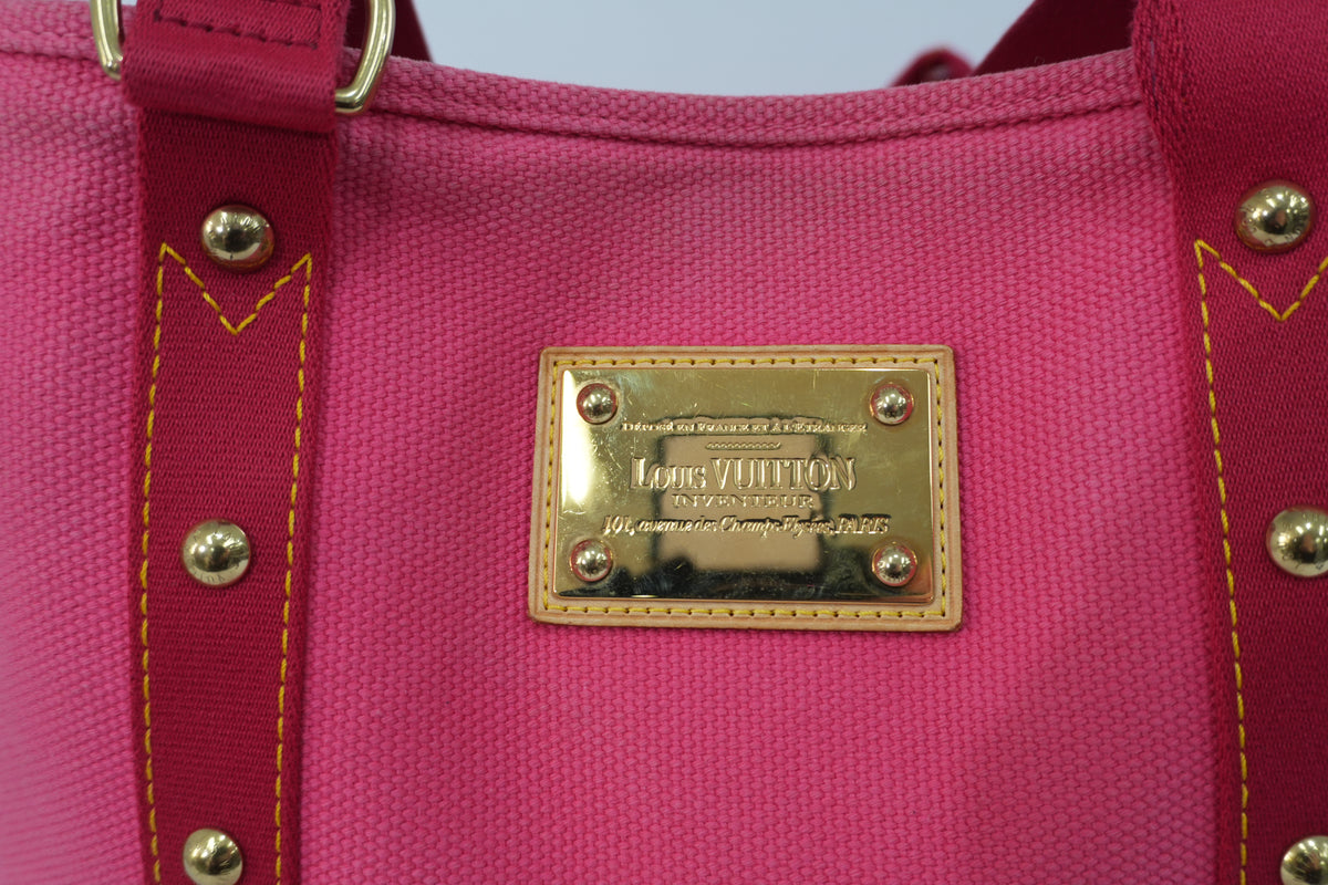 Pre-Owned Louis Vuitton Antigue Cabas GM Tote Bag Pink