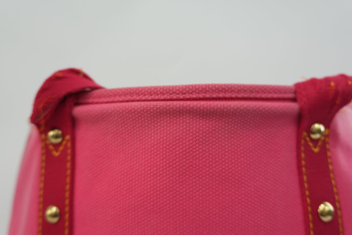 Pre-Owned Louis Vuitton Antigue Cabas GM Tote Bag Pink