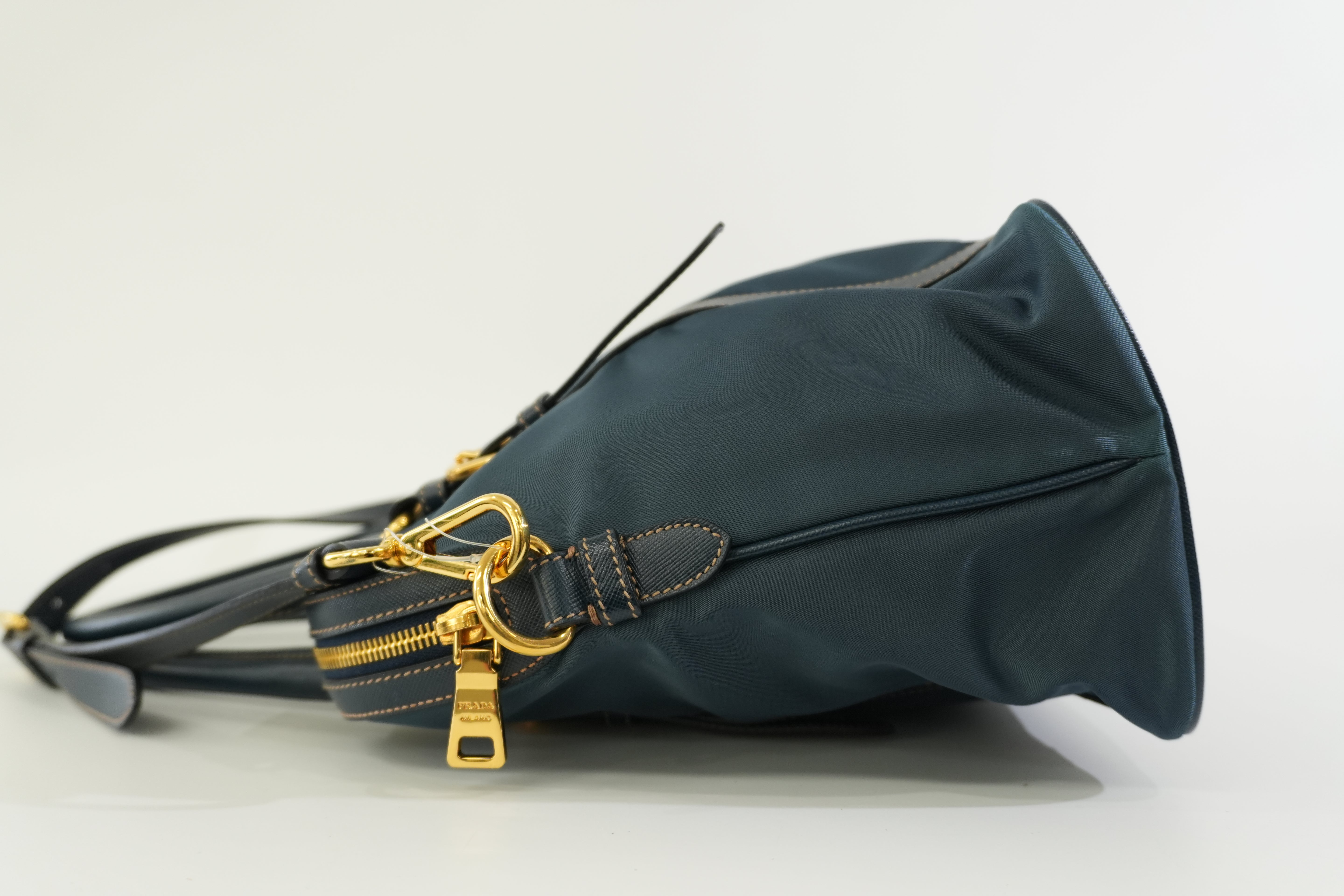 Pre-owned Prada Nylon Two Way Shoulder Bag Blue