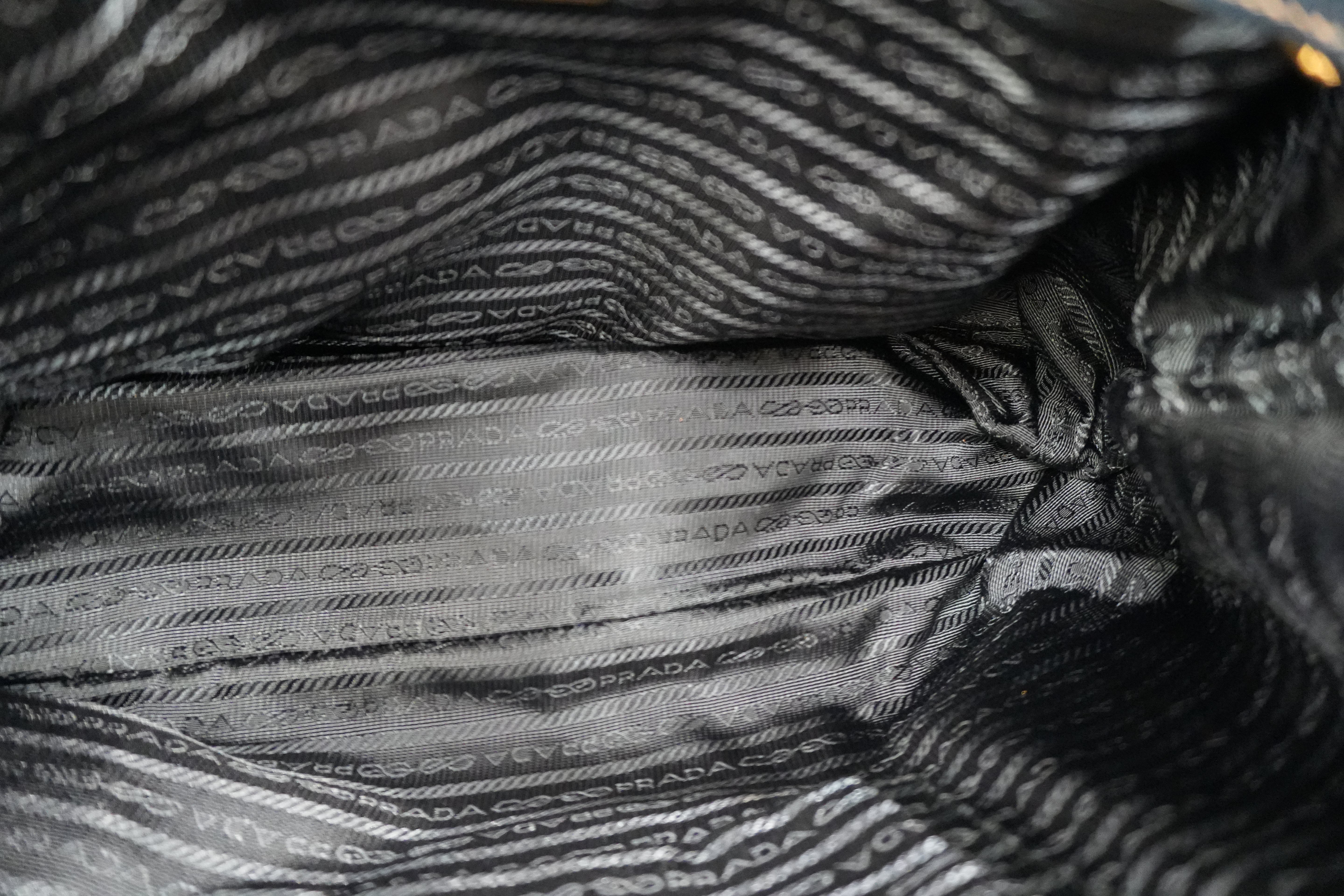 Pre-owned Prada Nylon Two Way Shoulder Bag Blue