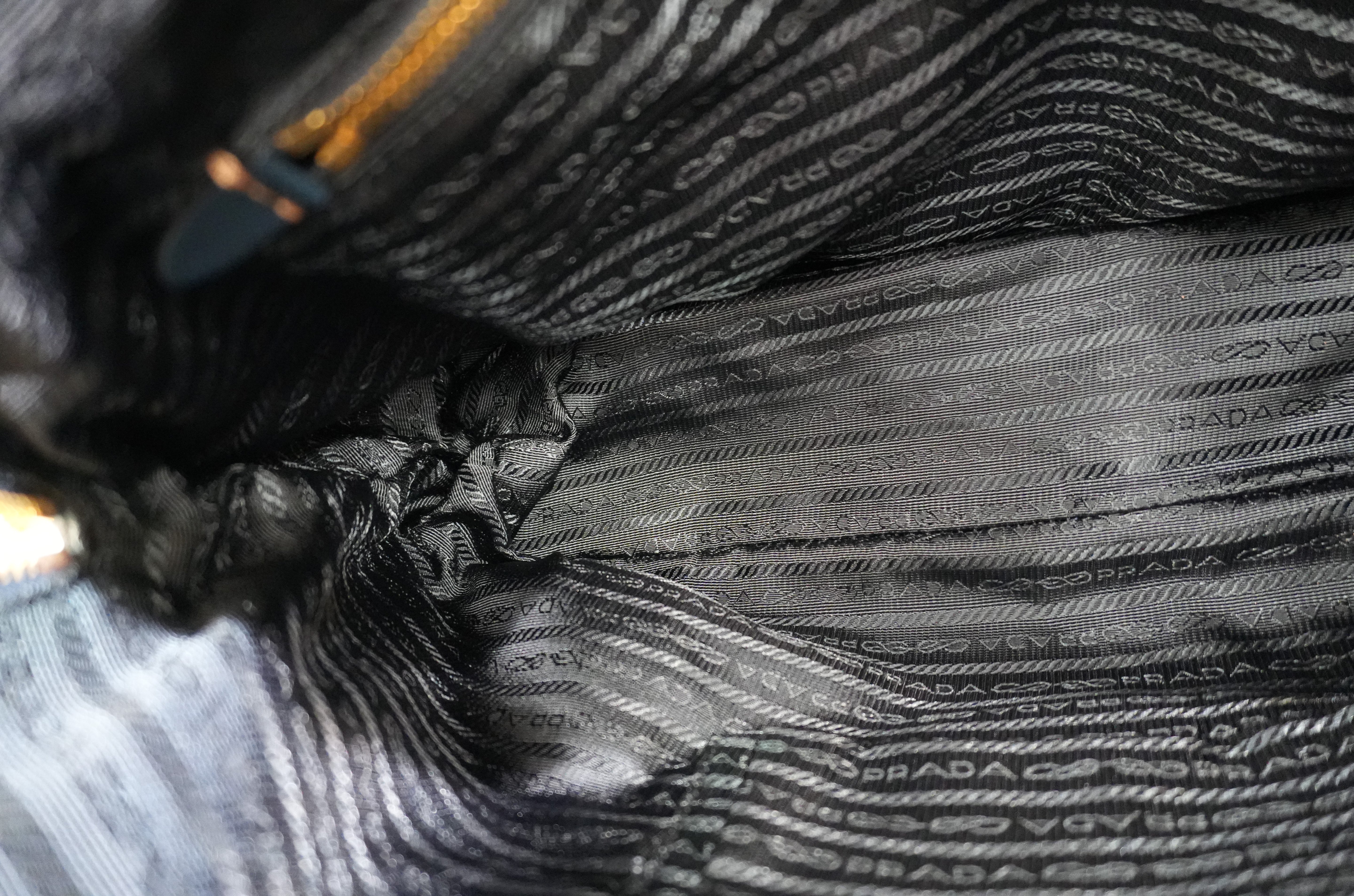 Pre-owned Prada Nylon Two Way Shoulder Bag Blue