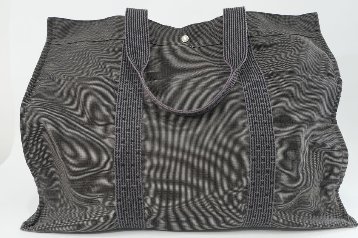 Pre-Owned Hermes Herline TGM Tote Bag Gray