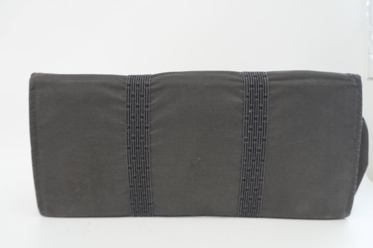 Pre-Owned Hermes Herline TGM Tote Bag Gray