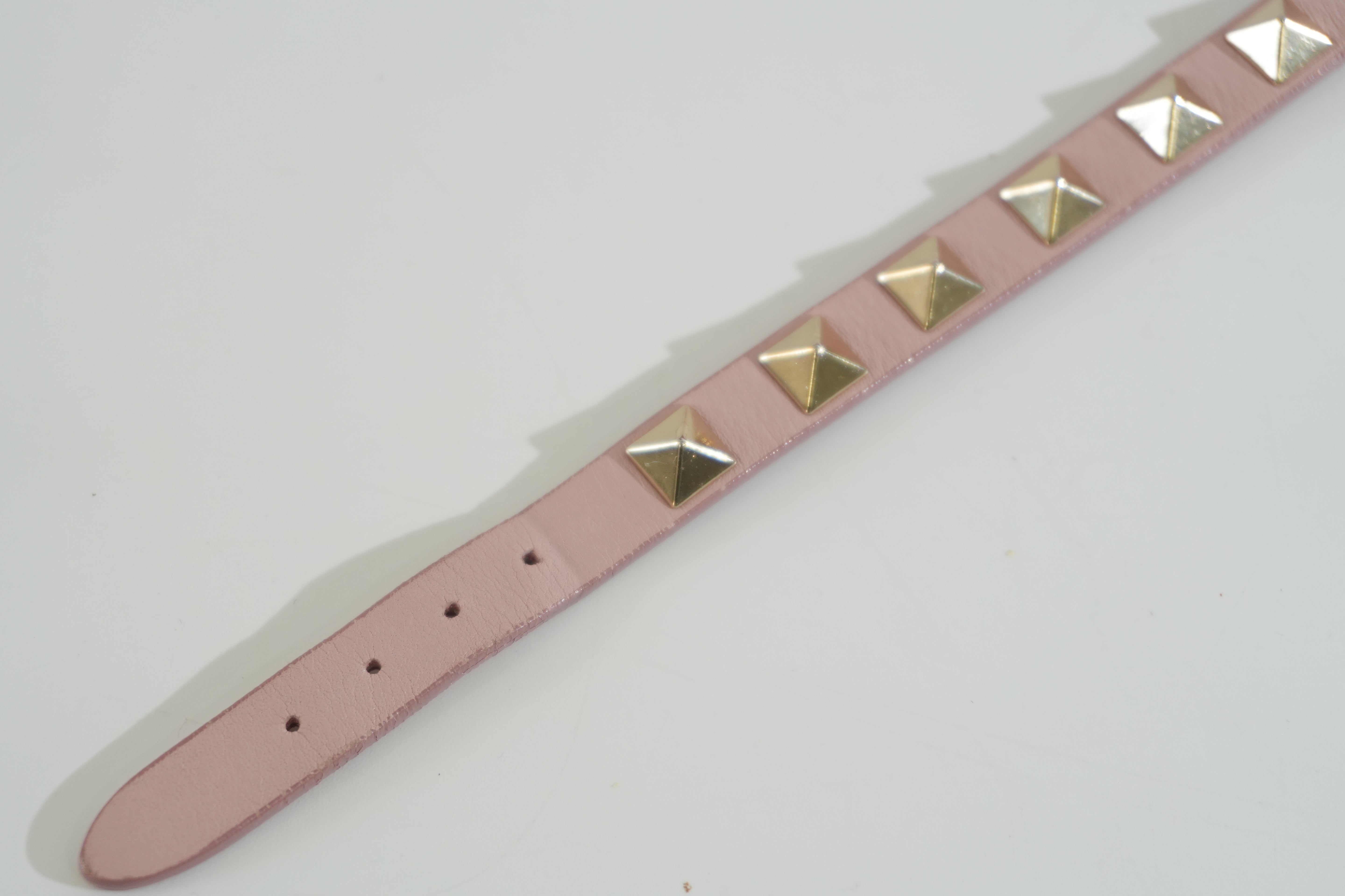 Pre-owned Valentino Studded Bracelet Pink