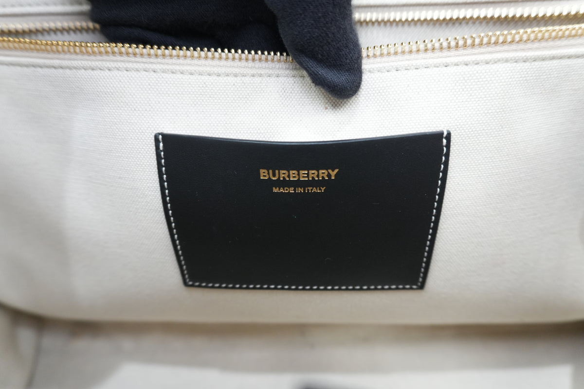 Pre-Owned Burberry Horseferry Tote Bag Gray
