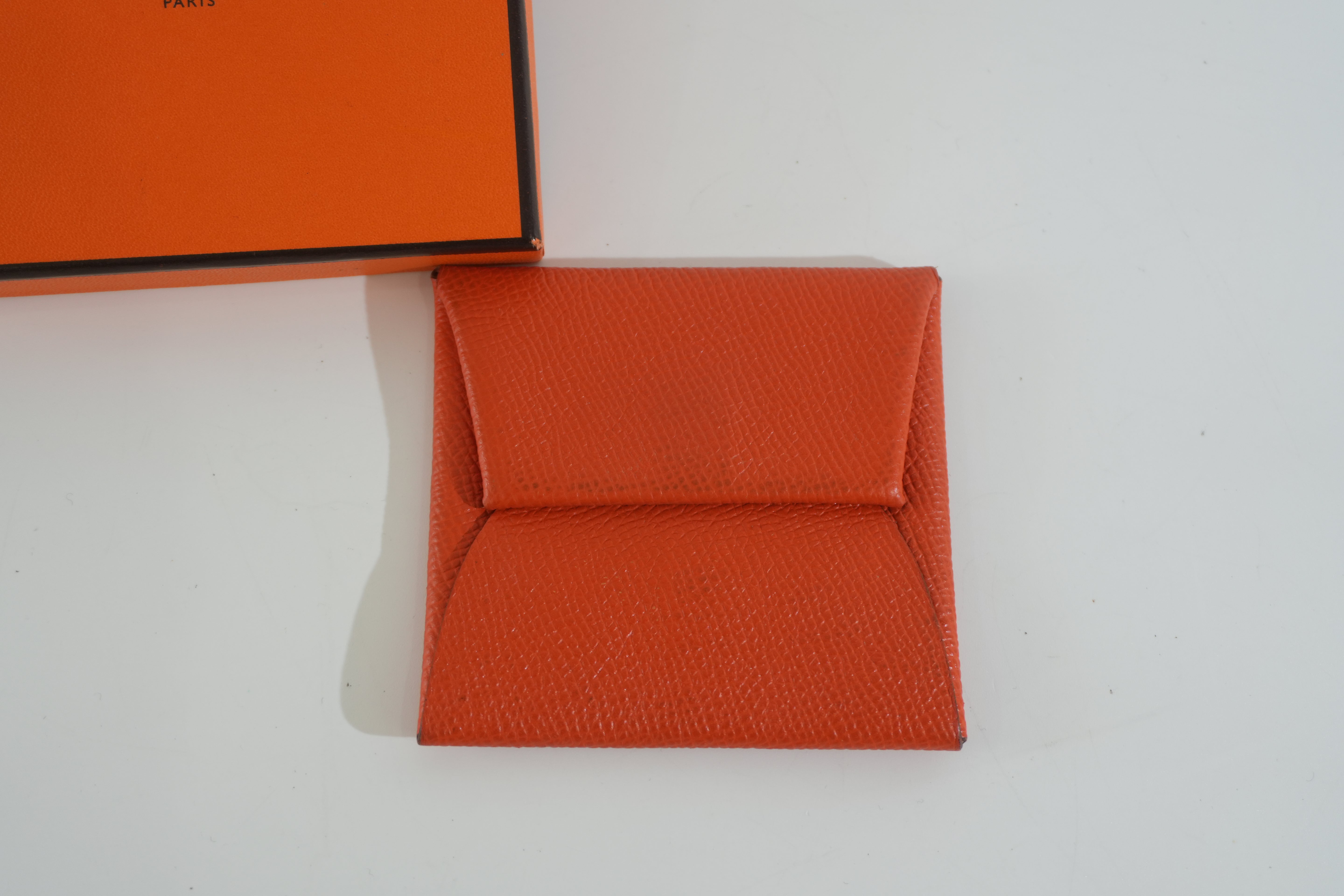 Pre-owned Hermes Money Clip Orange