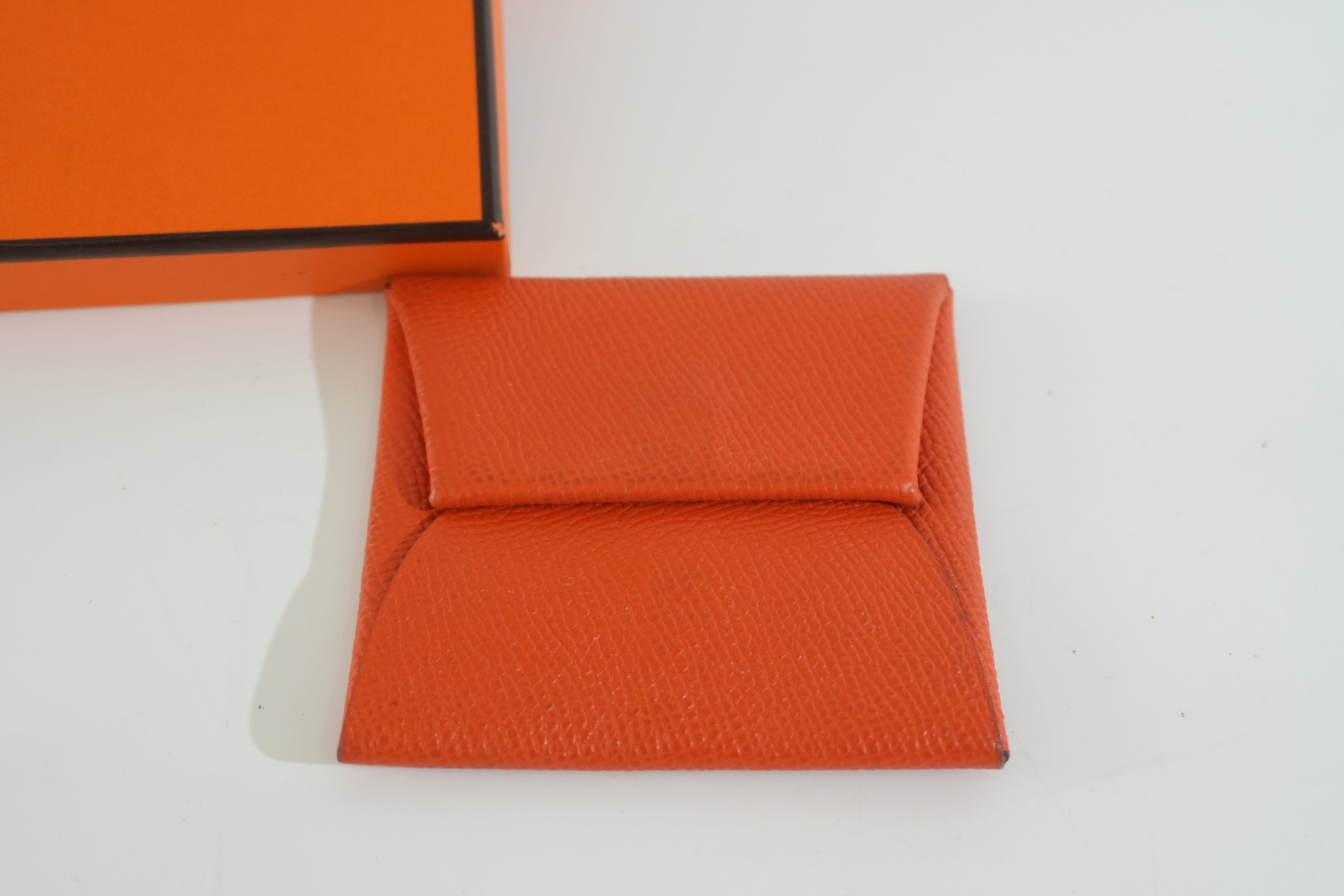 Pre-owned Hermes Money Clip Orange