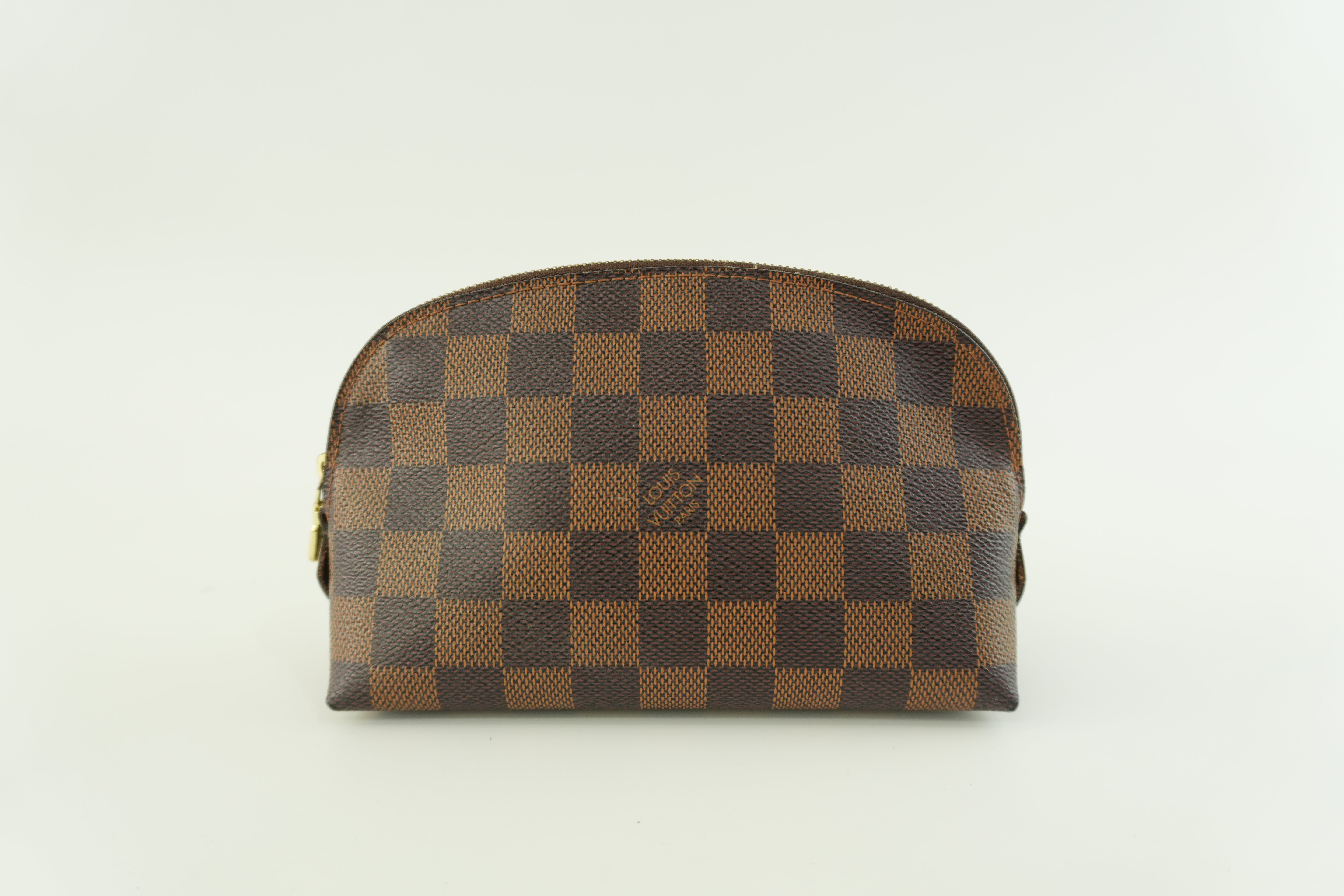 Louis Vuitton Damier Ebene Cosmetic Pouch Used