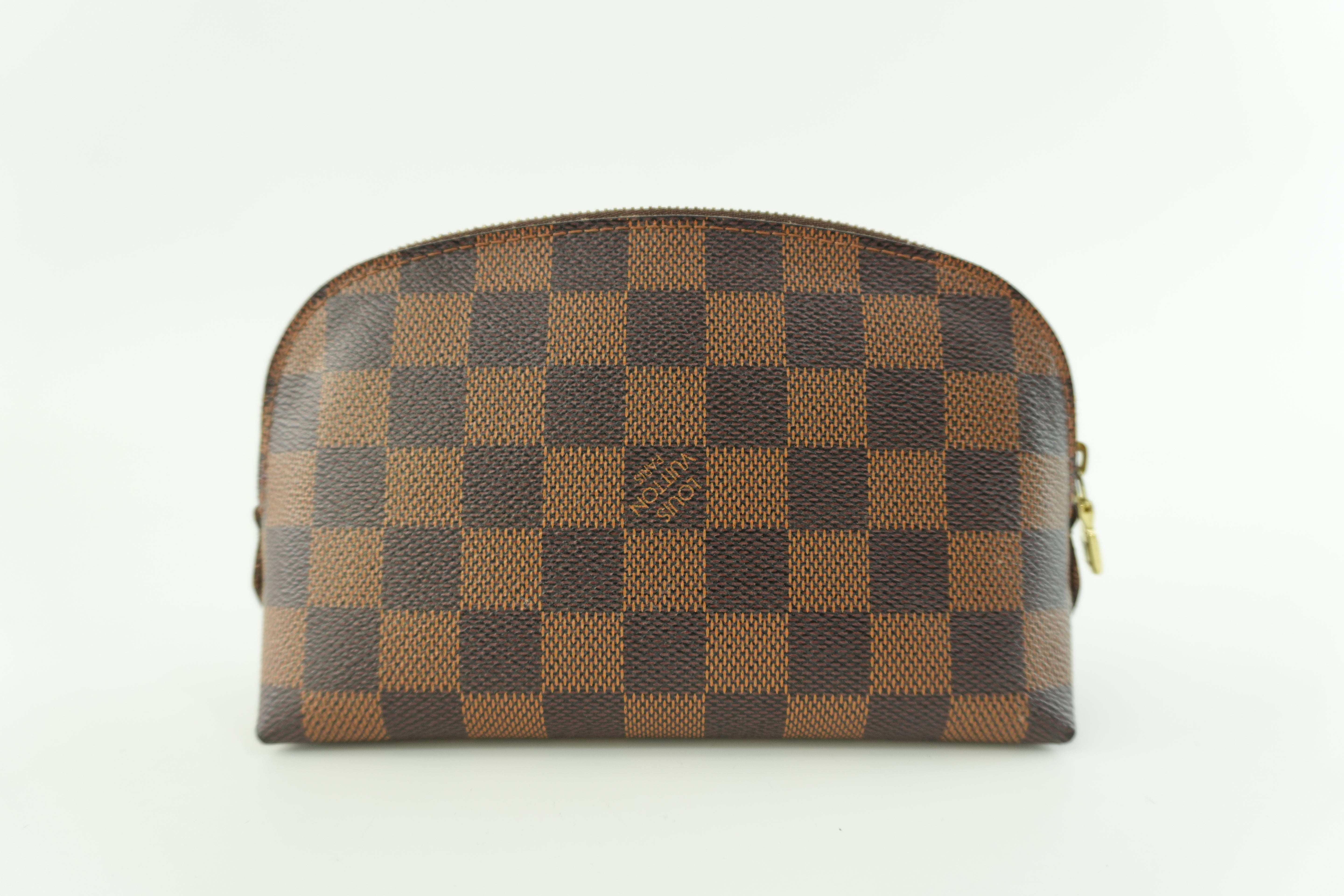 Louis Vuitton Damier Ebene Cosmetic Pouch Used