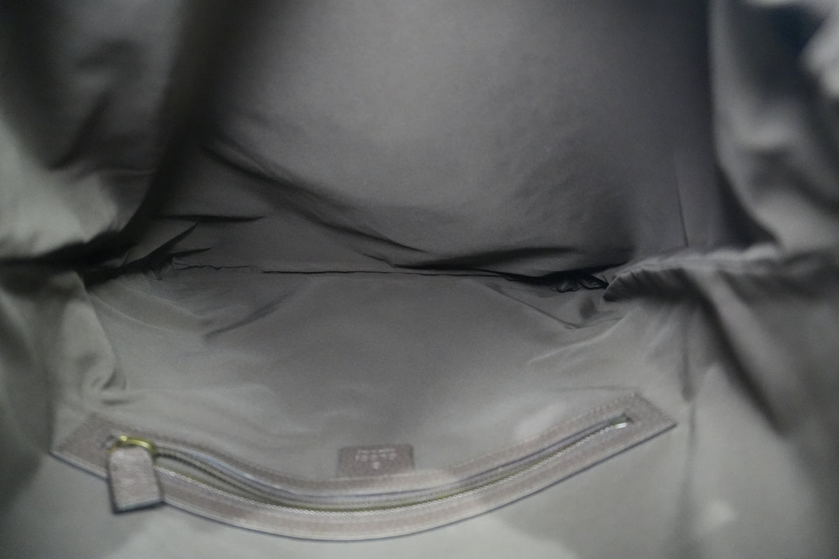 Pre-Owned Gucci GG Supreme Neo Vintage Drawstring Backpack Brown