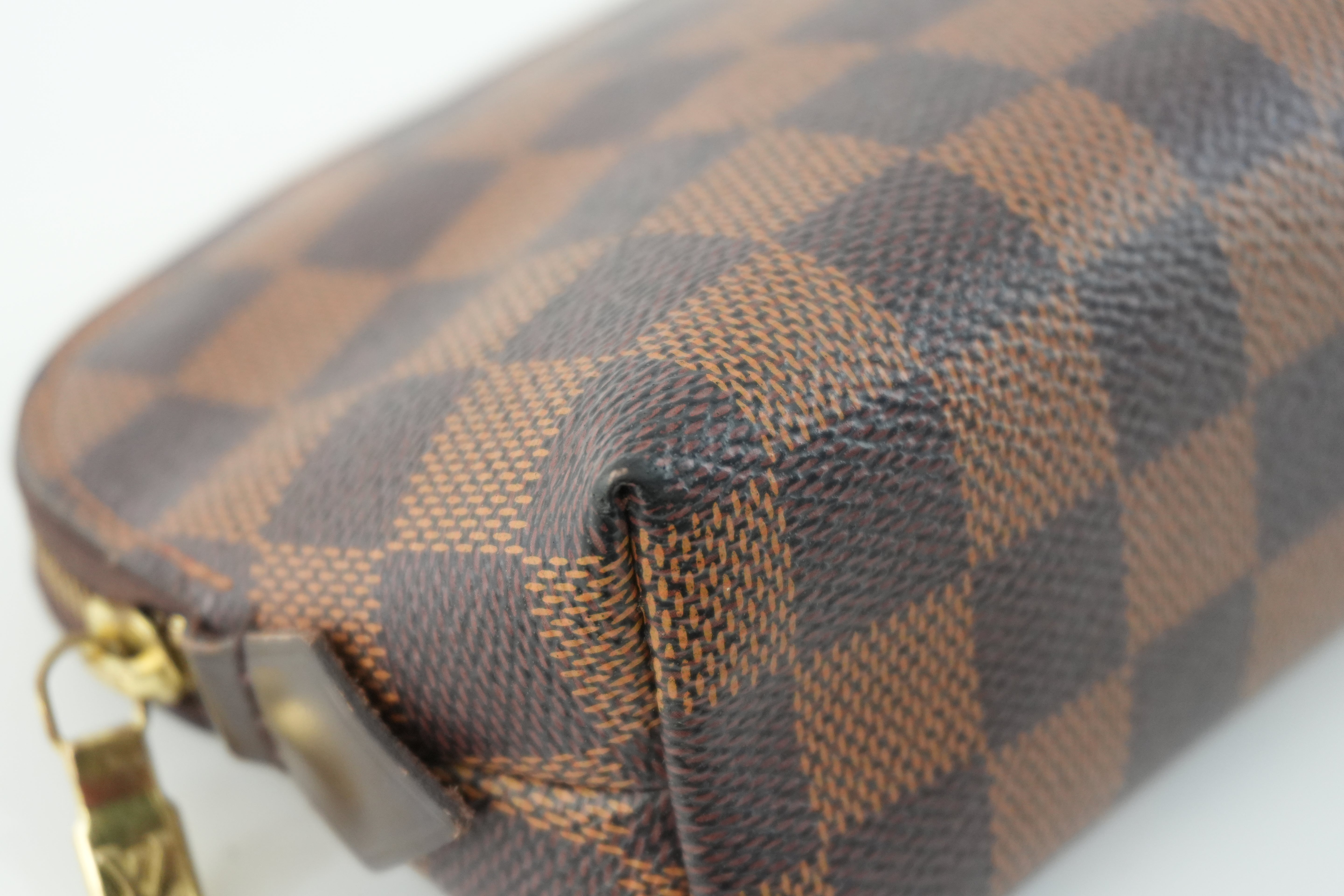 Louis Vuitton Damier Ebene Cosmetic Pouch Used
