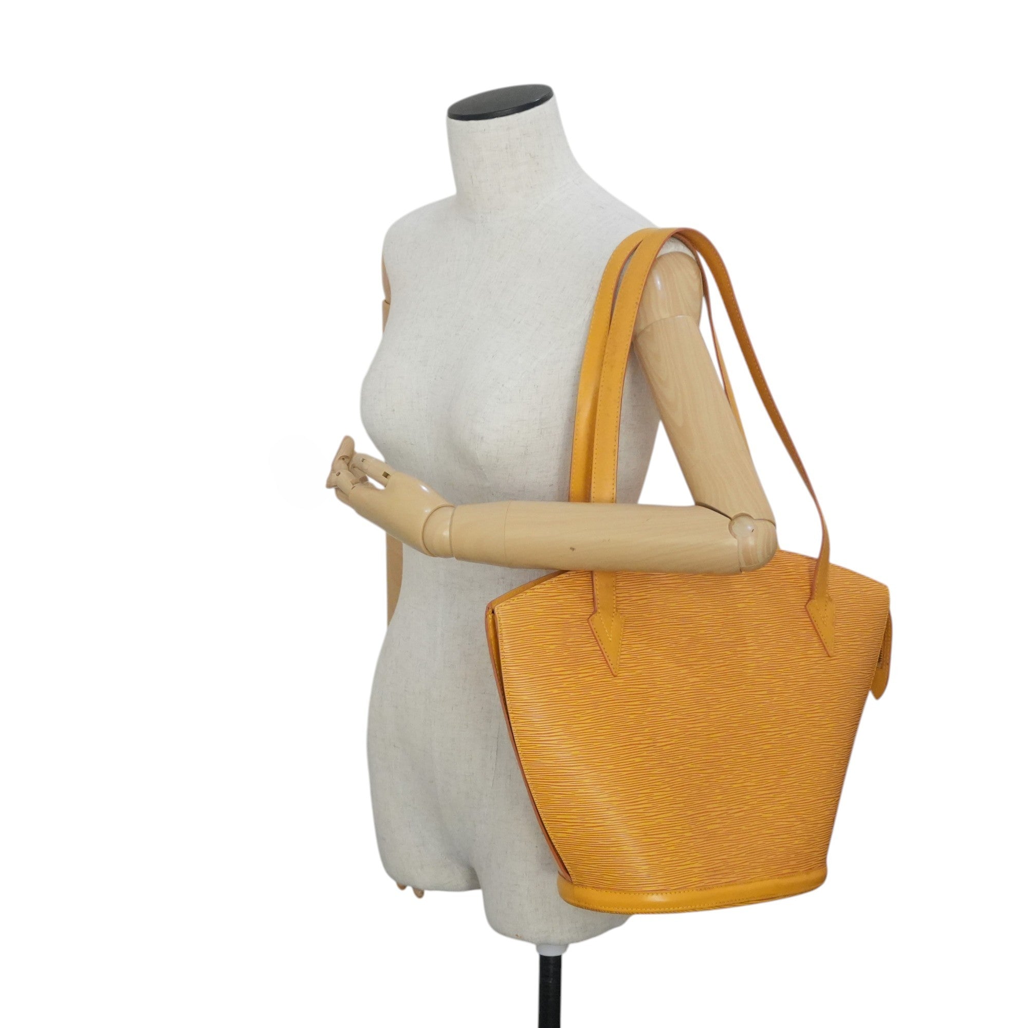 Pre-owned Louis Vuitton Epi Saint Jacque Gm Tote Bag Yellow