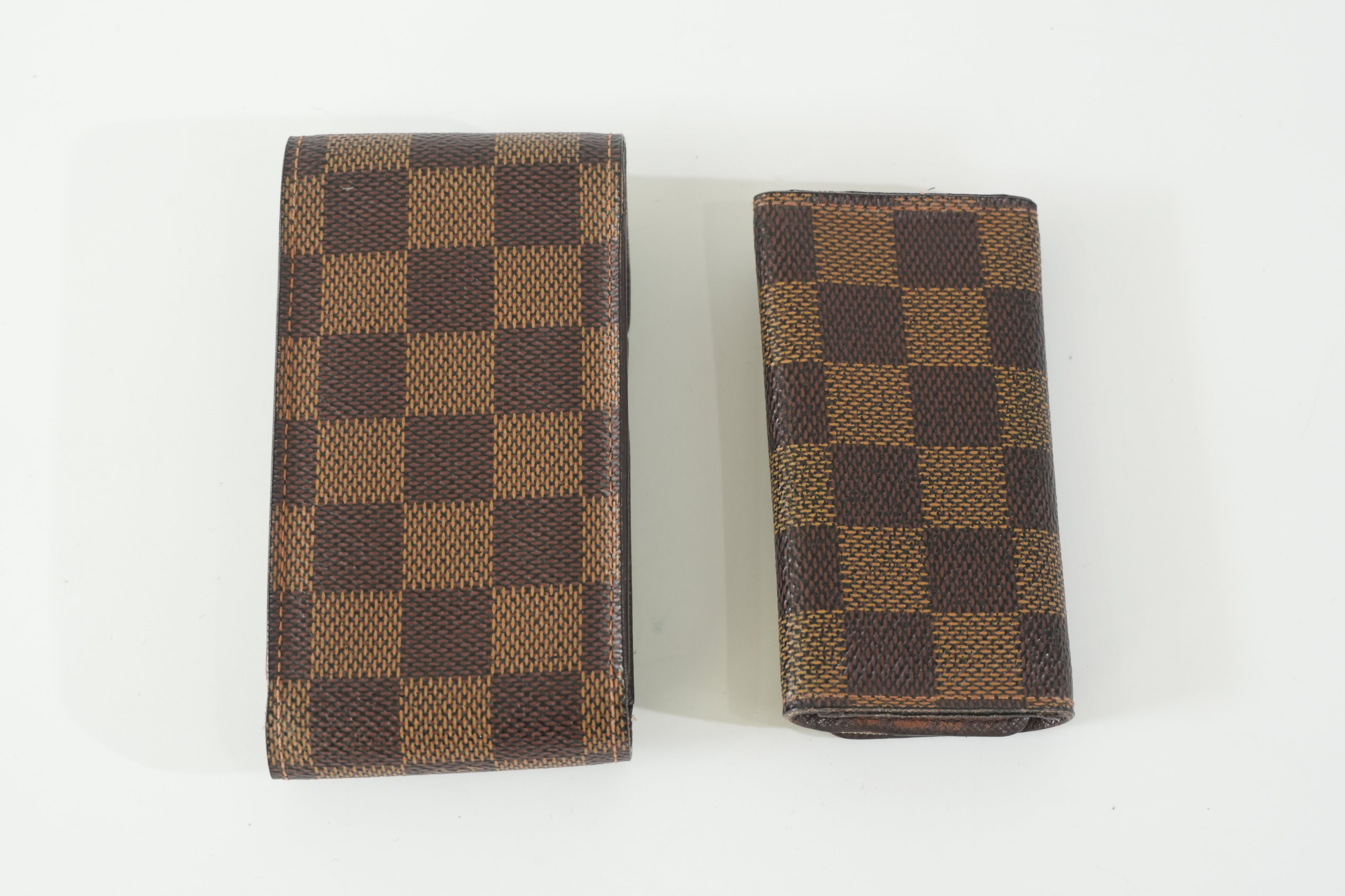 Pre-owned Louis Vuitton Damier Ebene Bundle (Multicles 4 and Cigarette/Lipstick Case)