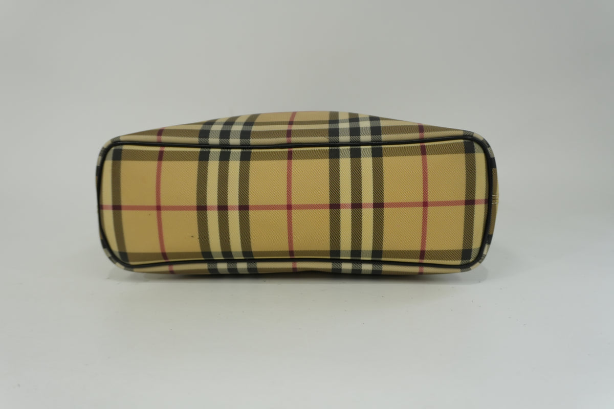 Pre-Owned Burberry Nova Check Handbag Beige