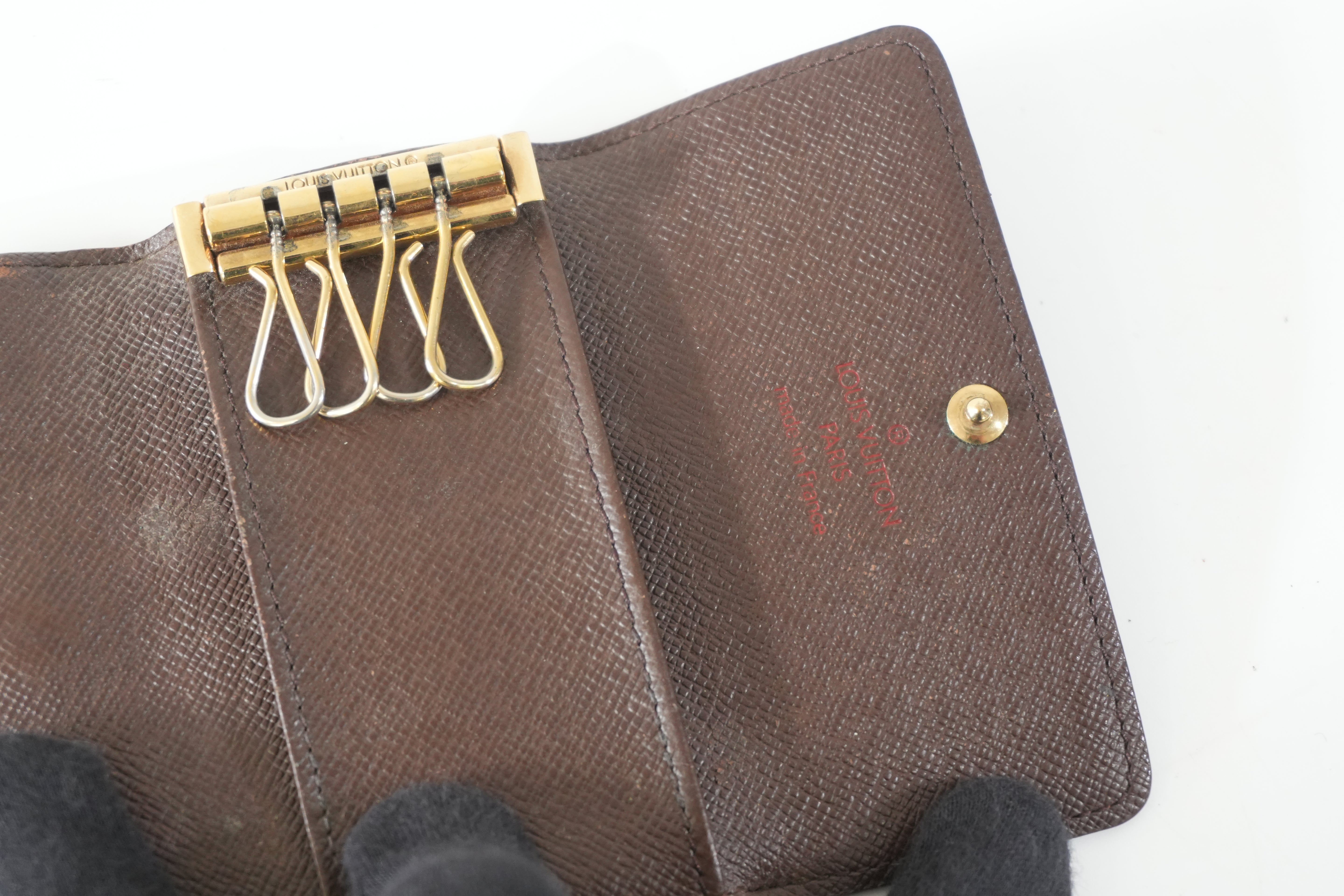 Pre-owned Louis Vuitton Damier Ebene Bundle (Multicles 4 and Cigarette/Lipstick Case)