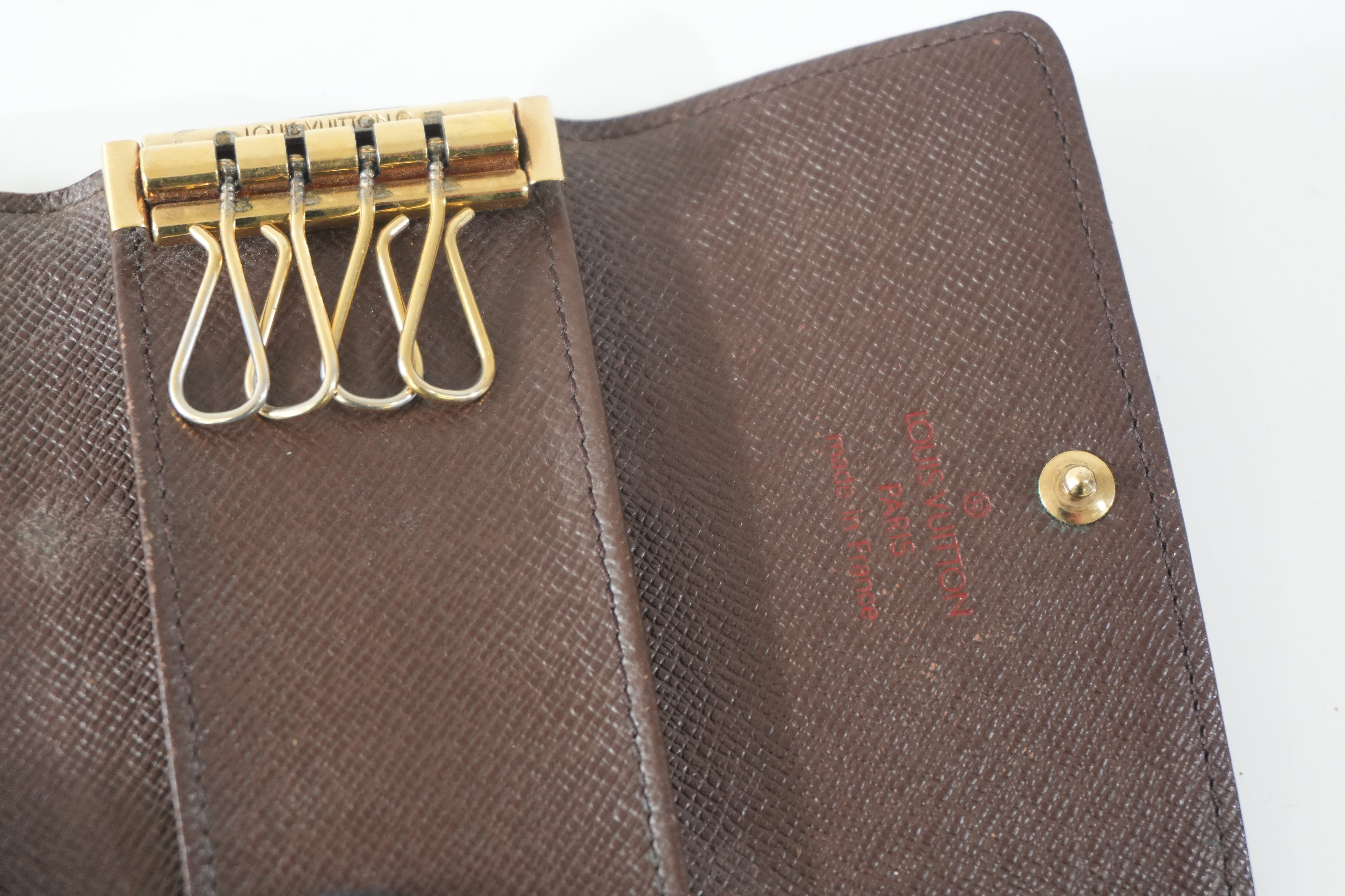 Pre-owned Louis Vuitton Damier Ebene Bundle (Multicles 4 and Cigarette/Lipstick Case)