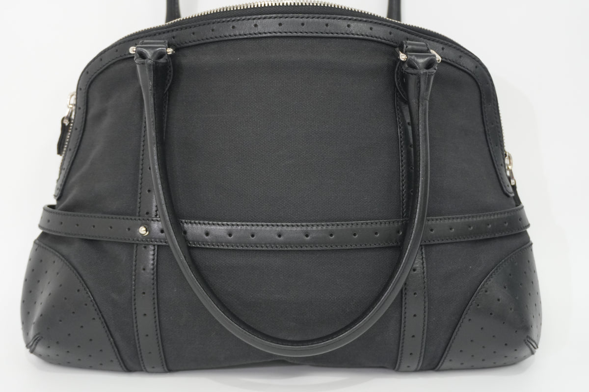 Pre-owned Gucci Interlocking G Reins Shoulder Bag Black