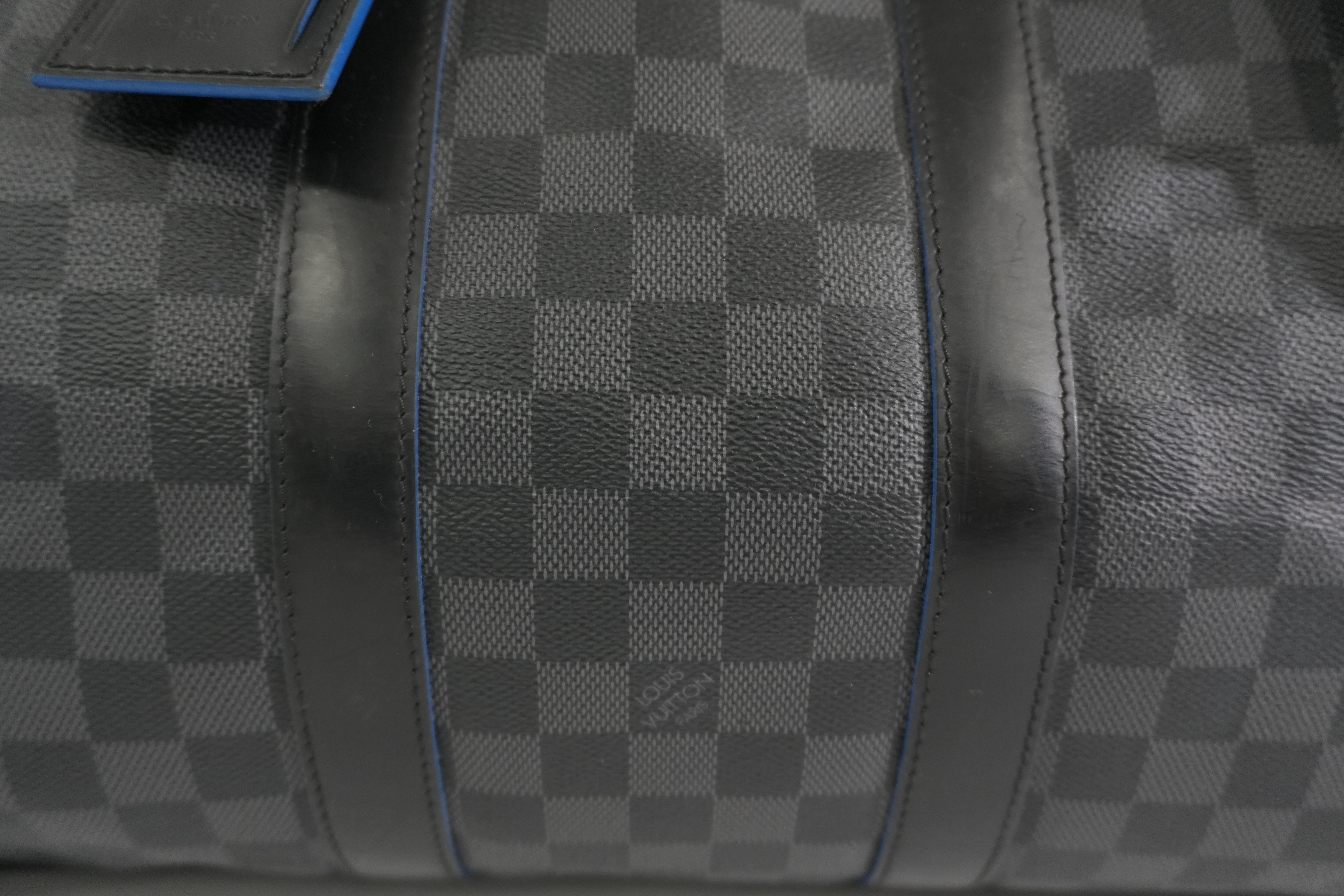 Pre-owned Louis Vuitton Damier Graphite Keepall Bandouliere 45