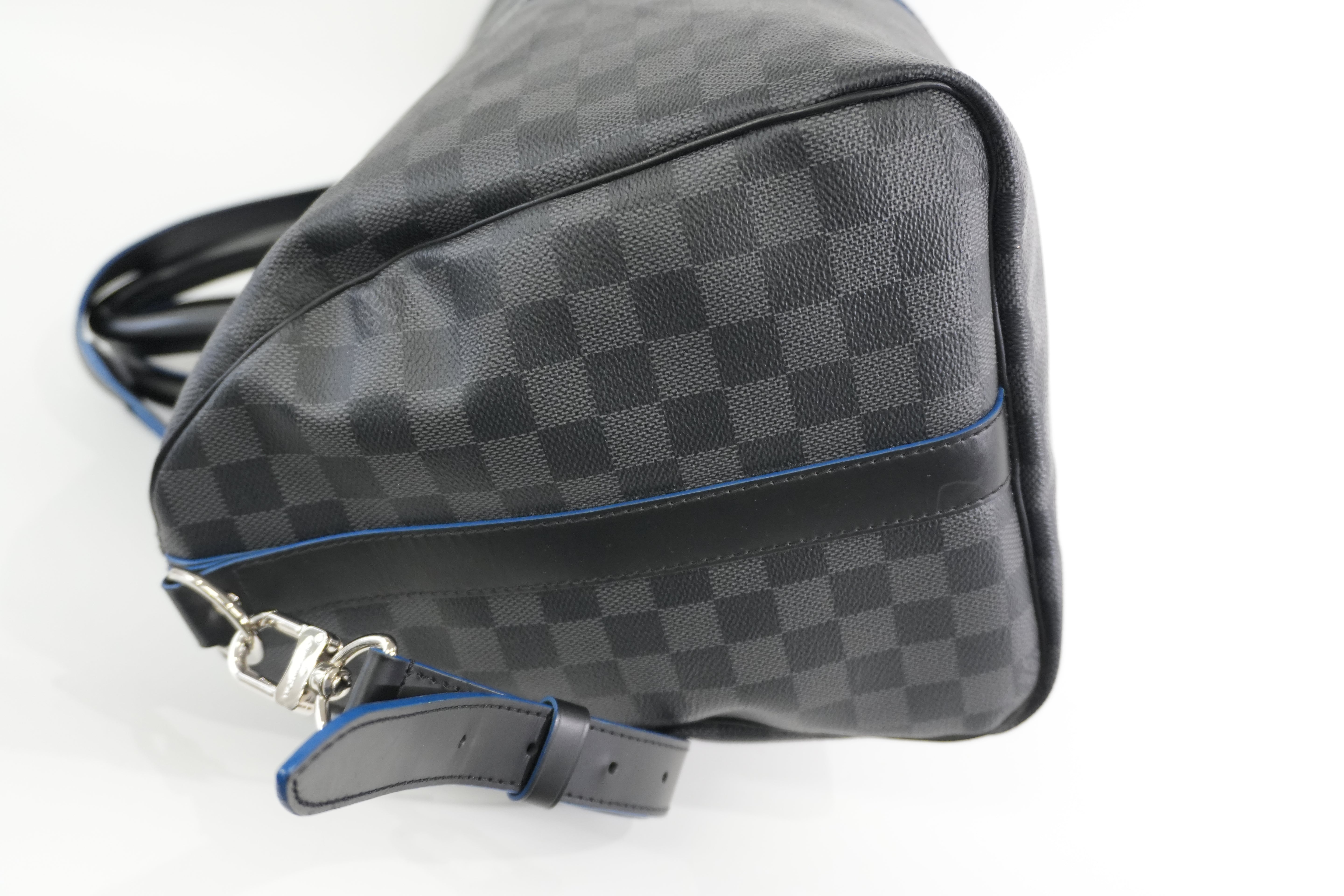 Pre-owned Louis Vuitton Damier Graphite Keepall Bandouliere 45