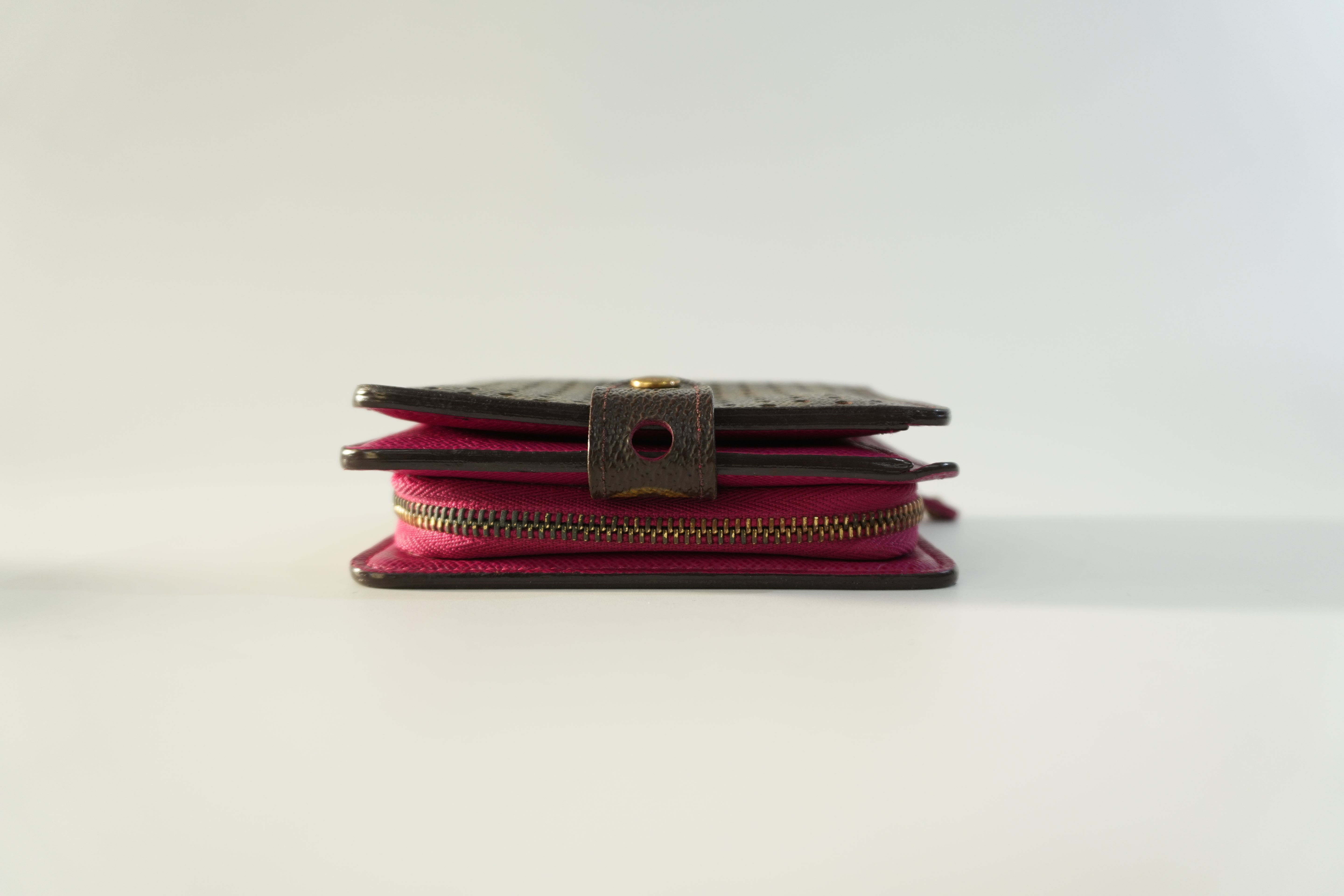 Pre-owned Louis Vuitton Monogram Perforated Compact Wallet