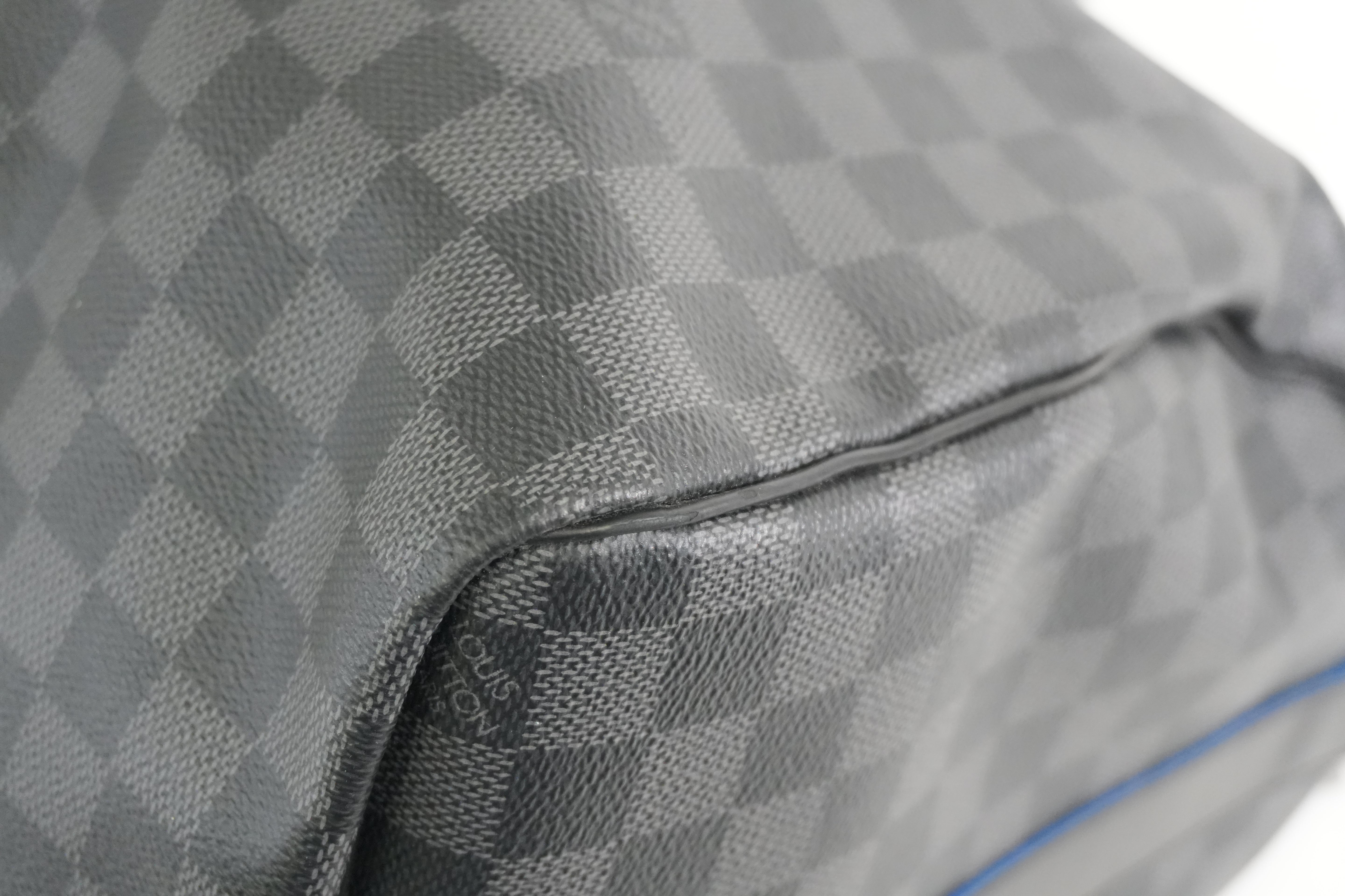 Pre-owned Louis Vuitton Damier Graphite Keepall Bandouliere 45