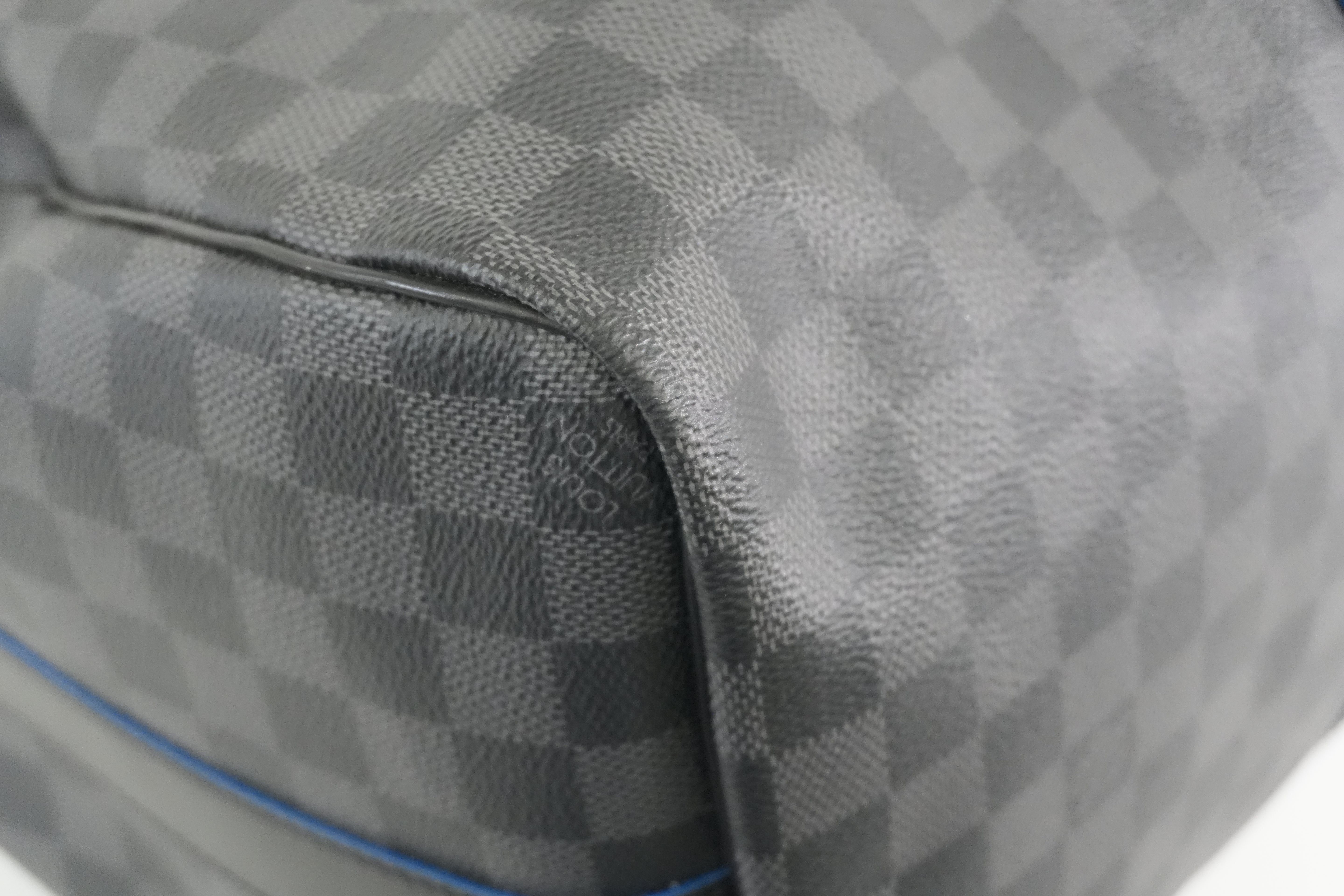 Pre-owned Louis Vuitton Damier Graphite Keepall Bandouliere 45