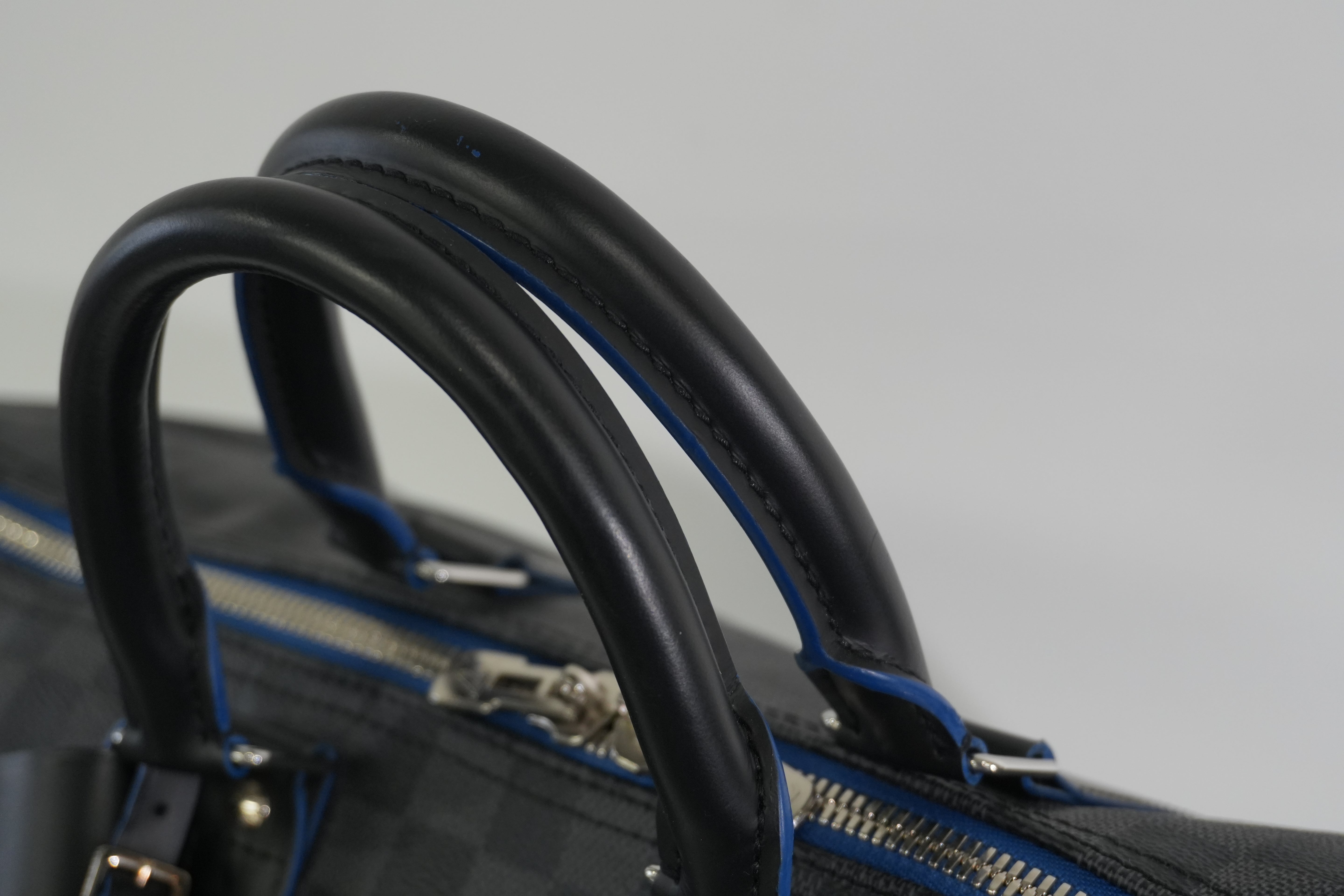 Pre-owned Louis Vuitton Damier Graphite Keepall Bandouliere 45