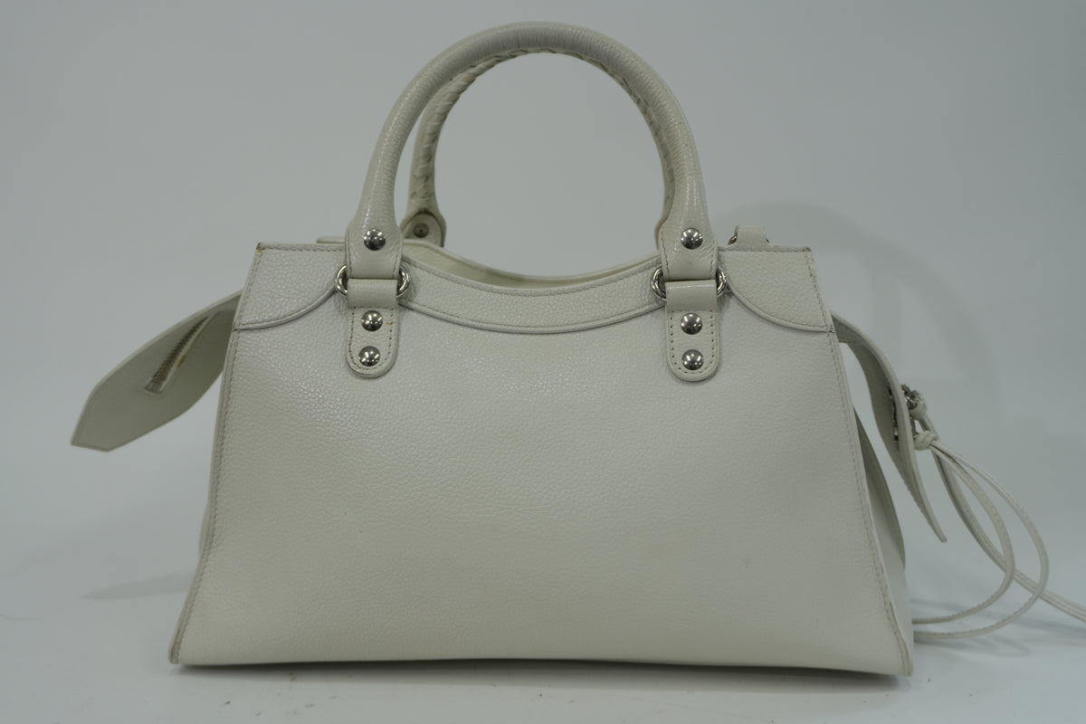 Pre-Owned Balenciaga Neo Classic City 2 Handbag White