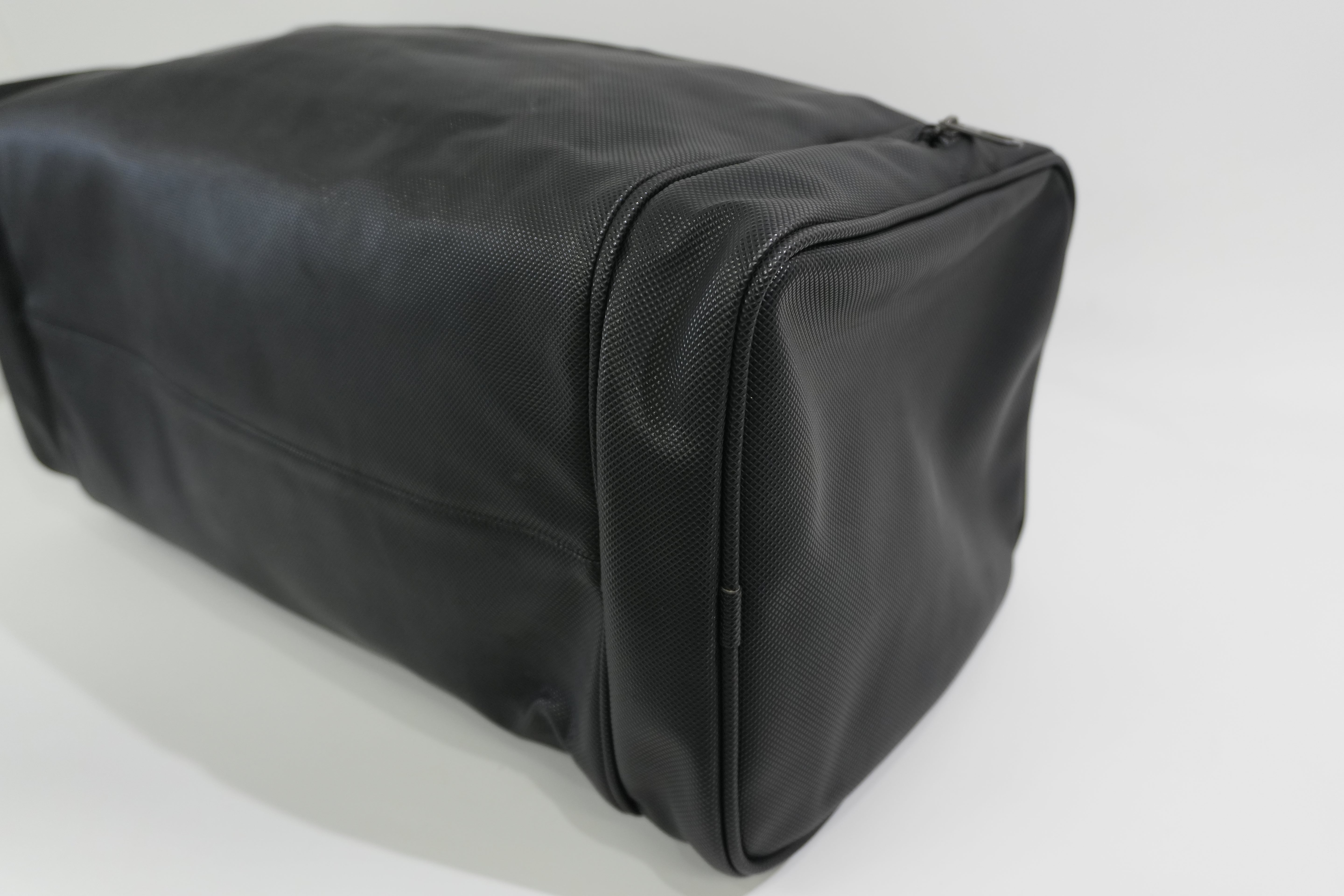 Pre-owned Bottega Duffle Travel Bag Black