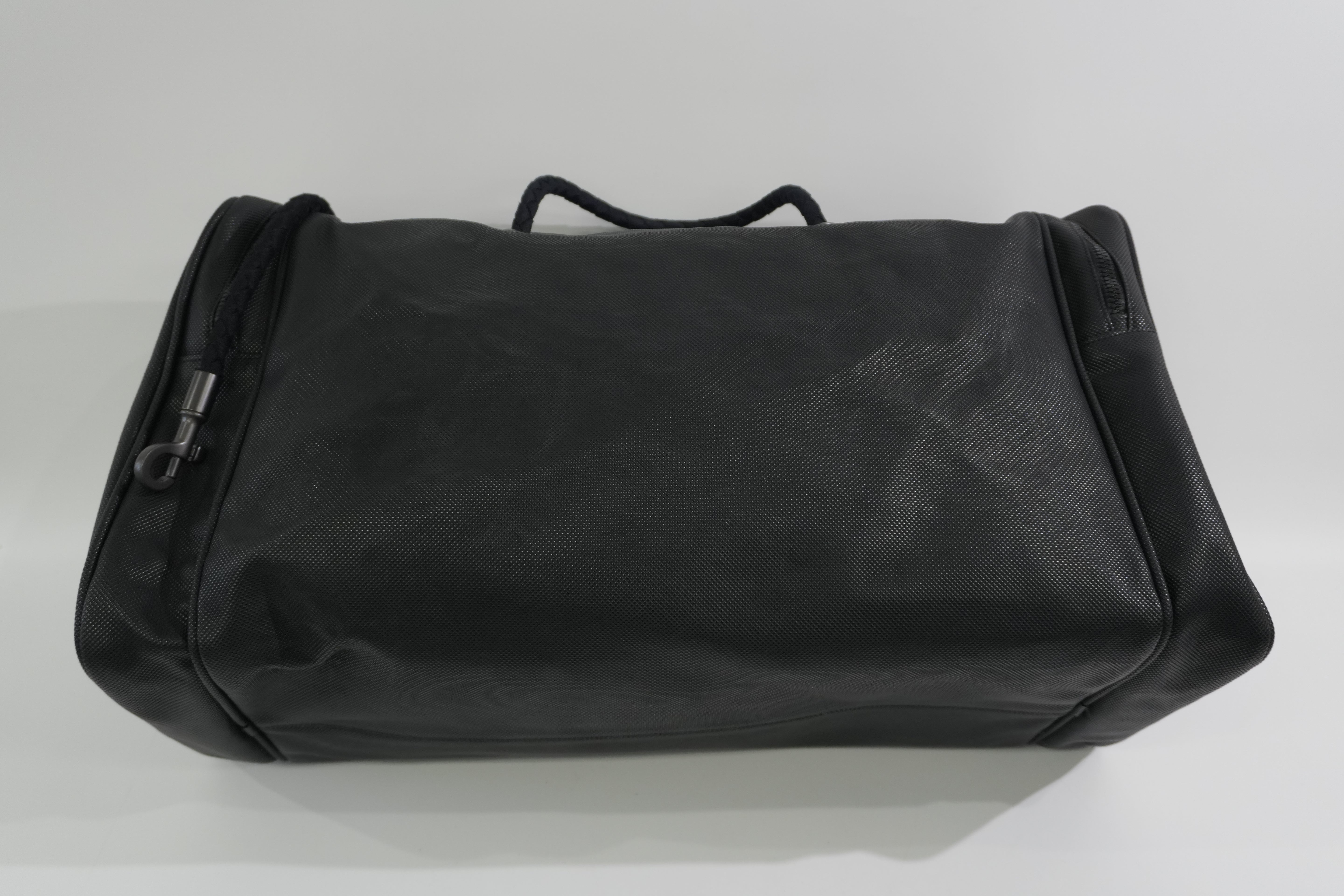Pre-owned Bottega Duffle Travel Bag Black