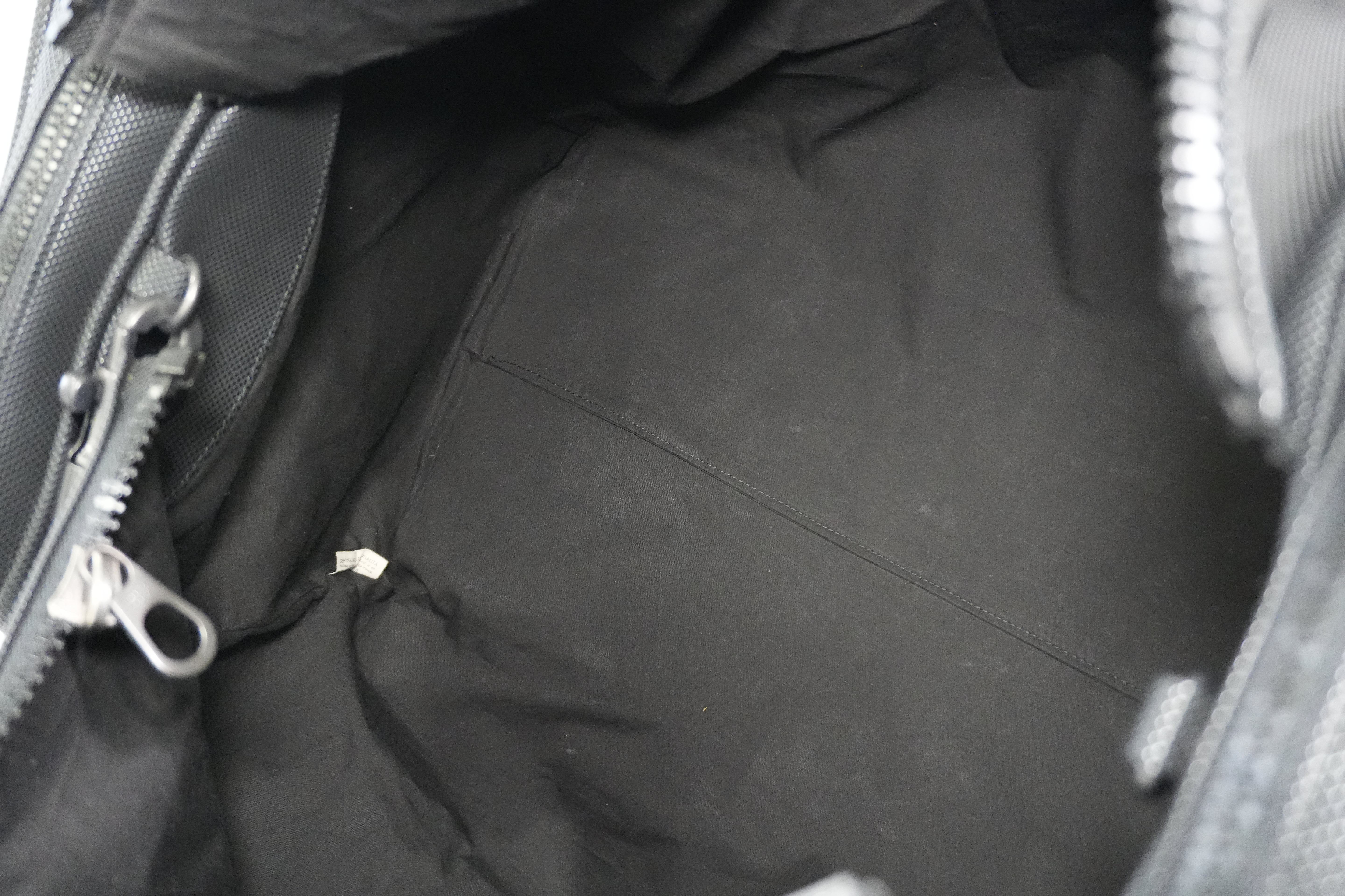 Pre-owned Bottega Duffle Travel Bag Black