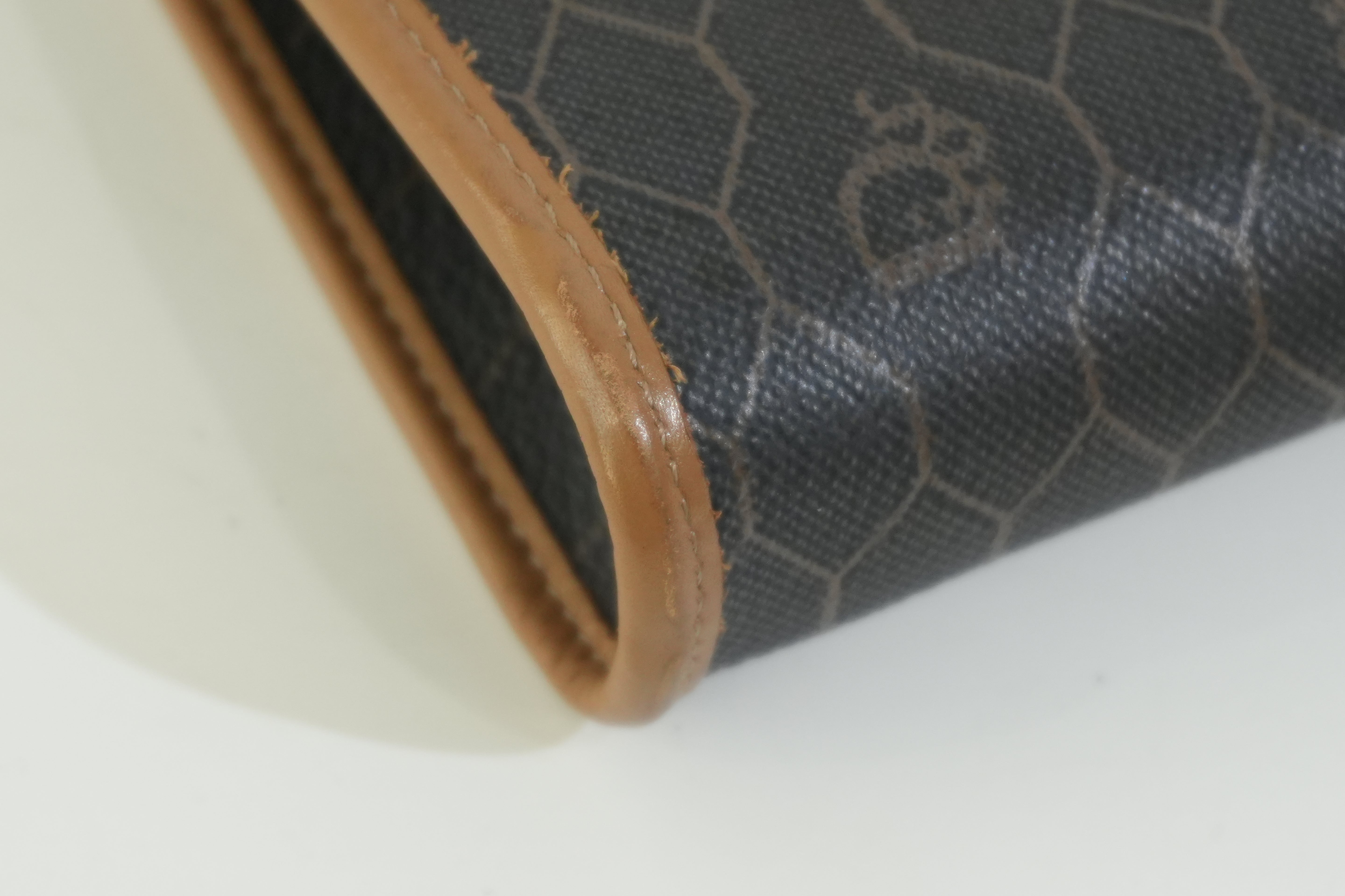 Pre-owned Dior Honeycomb Crossbody Bag Brown