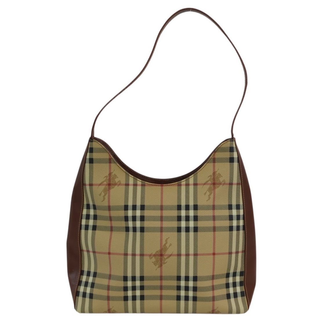 Pre-owned Burberry Nova Check Tote Bag Beige and Brown