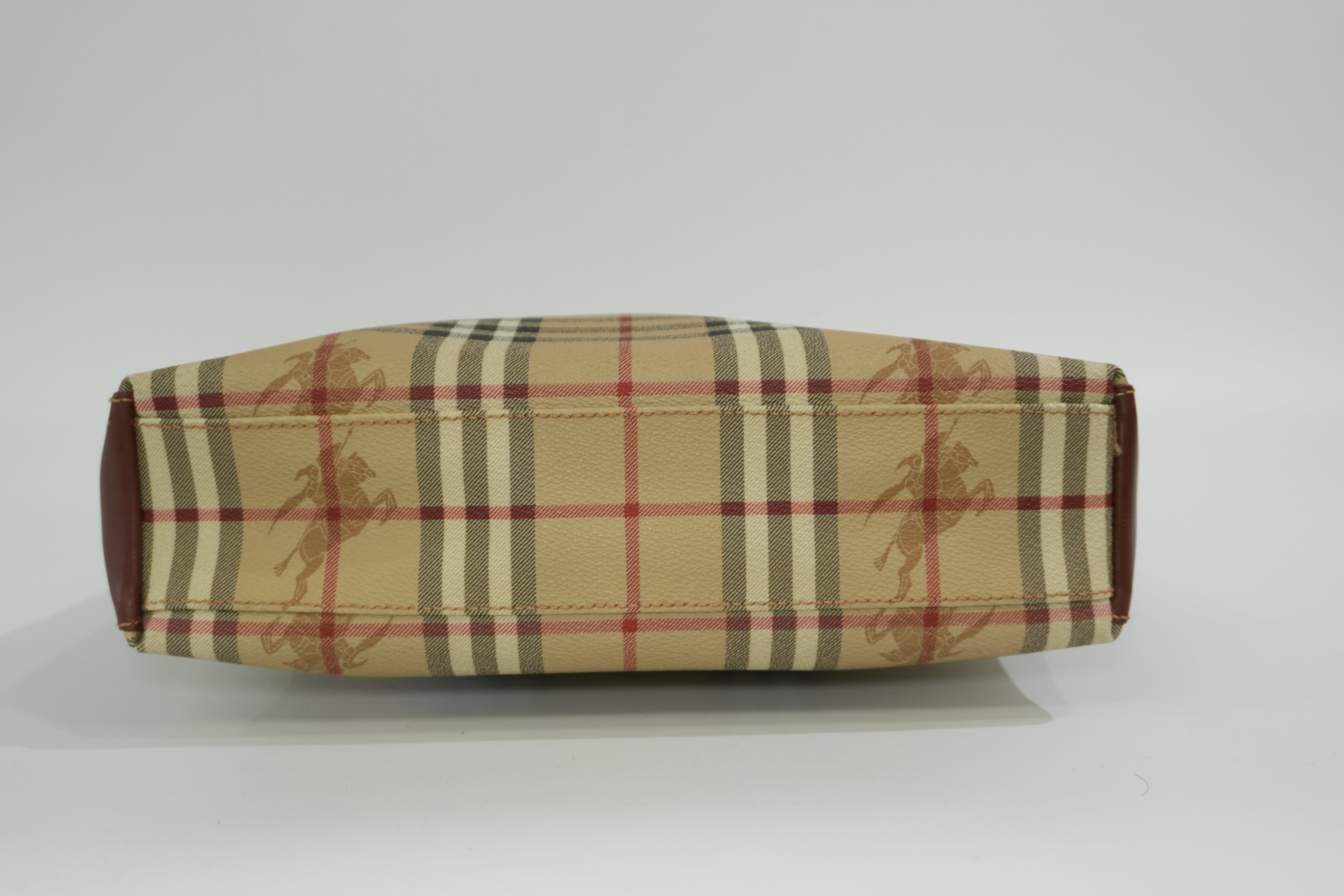 Pre-owned Burberry Nova Check Tote Bag Beige and Brown