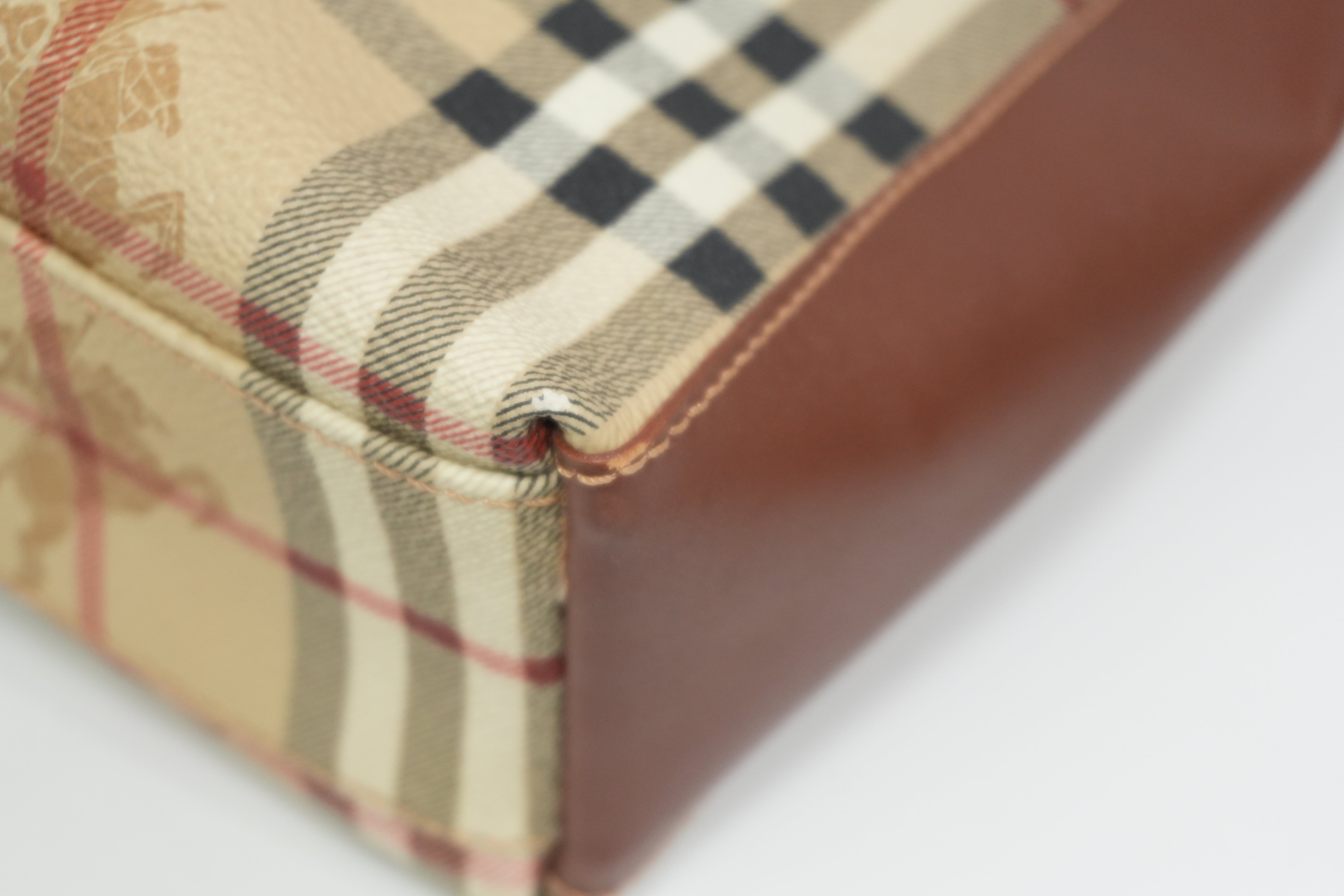 Pre-owned Burberry Nova Check Tote Bag Beige and Brown