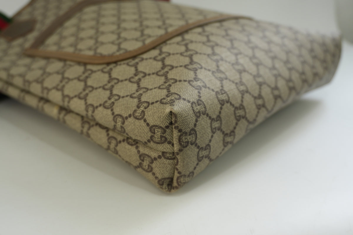 Pre-Owned Gucci Plus Ophidia Vertical Tote Bag Brown