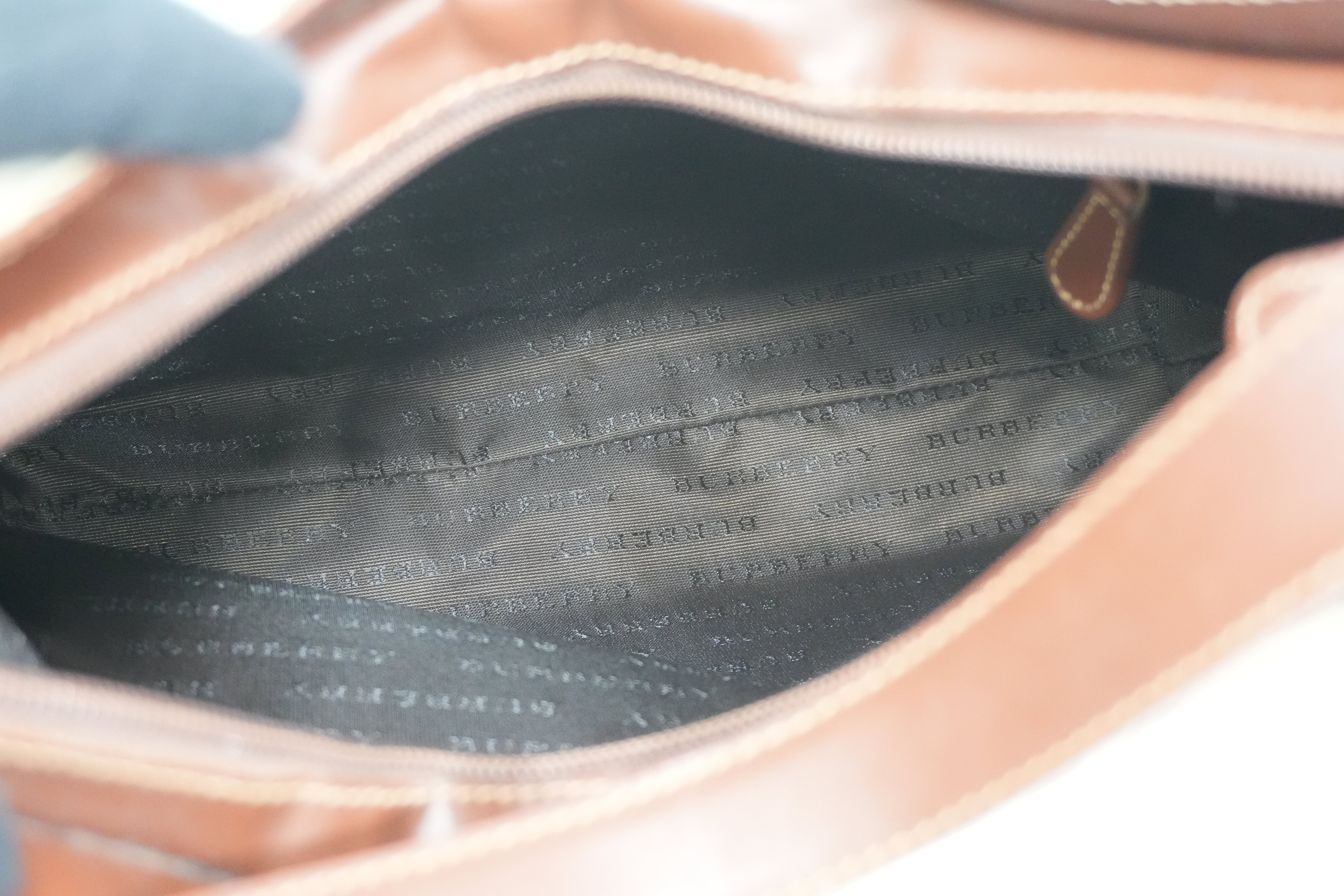 Pre-owned Burberry Nova Check Tote Bag Beige and Brown