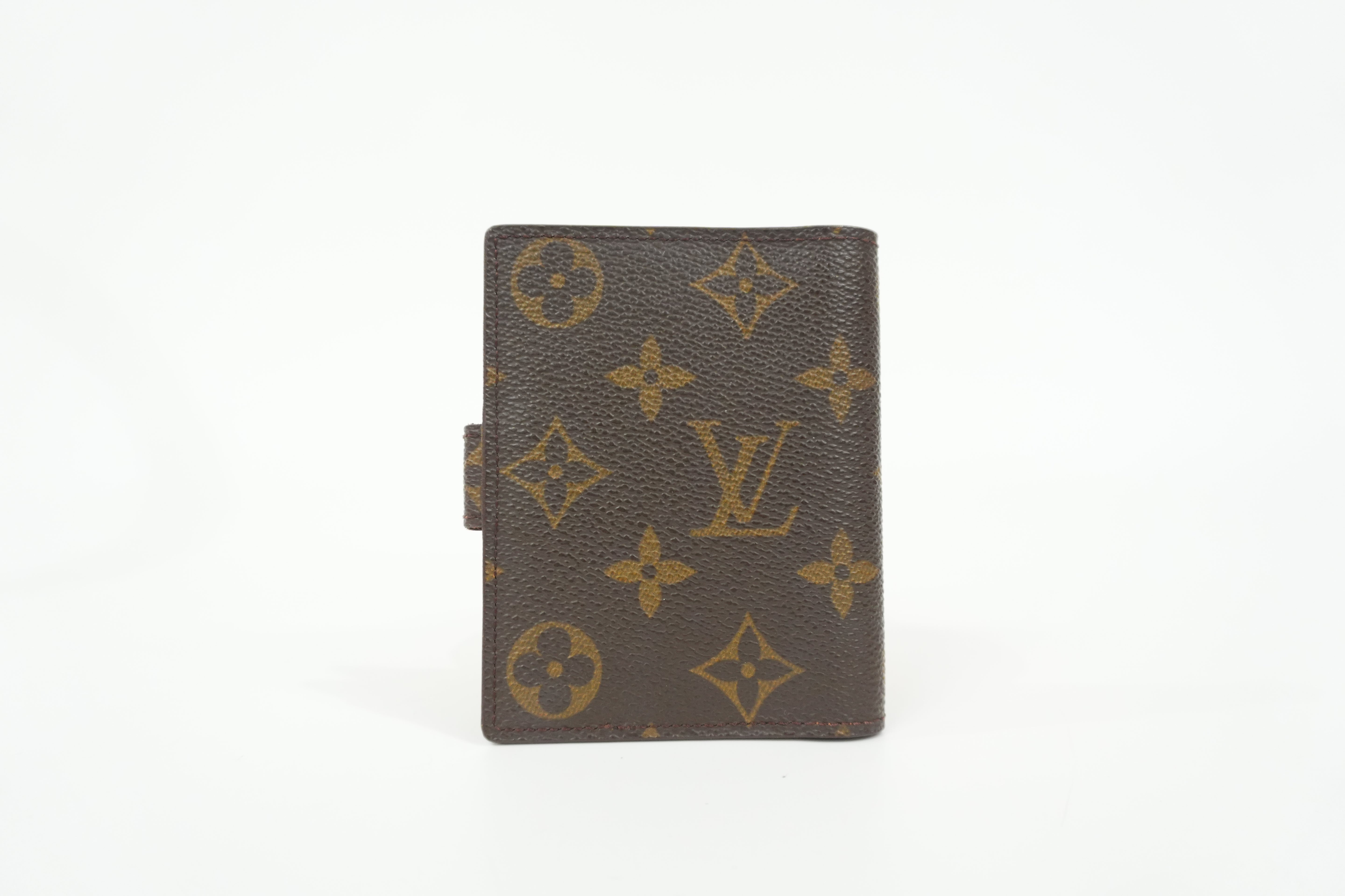 Pre-owned Louis Vuitton Monogram Agenda Card Cover