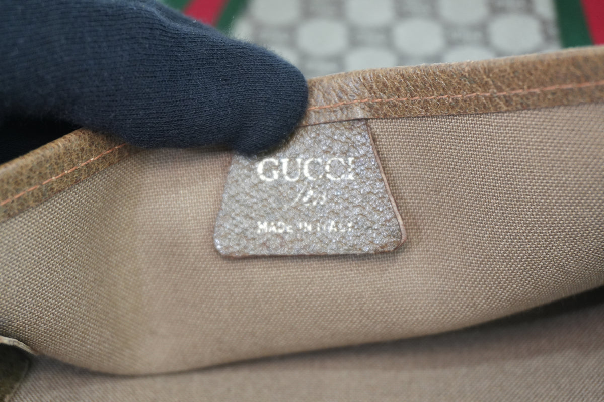 Pre-Owned Gucci Plus Ophidia Vertical Tote Bag Brown