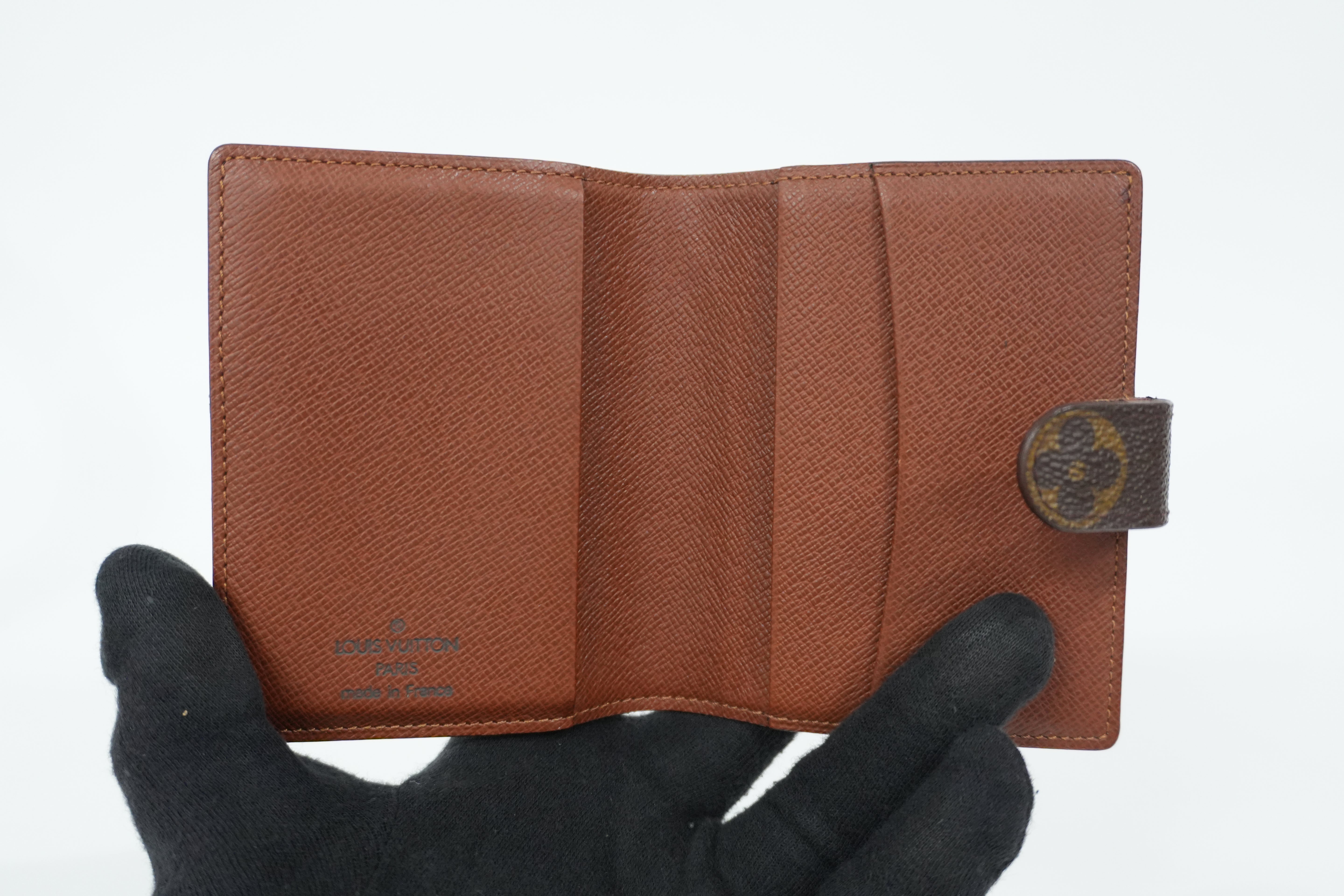 Pre-owned Louis Vuitton Monogram Agenda Card Cover