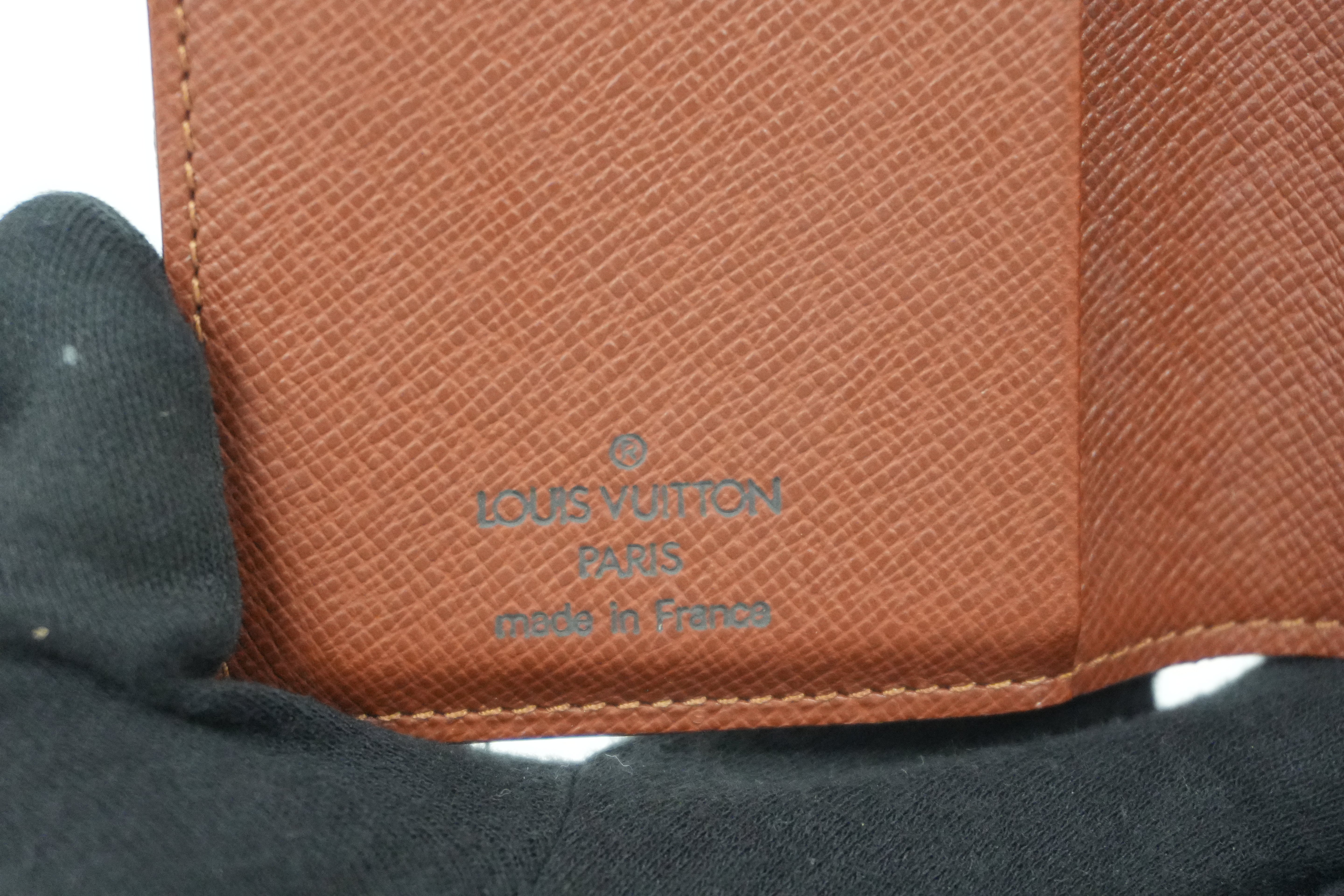 Pre-owned Louis Vuitton Monogram Agenda Card Cover