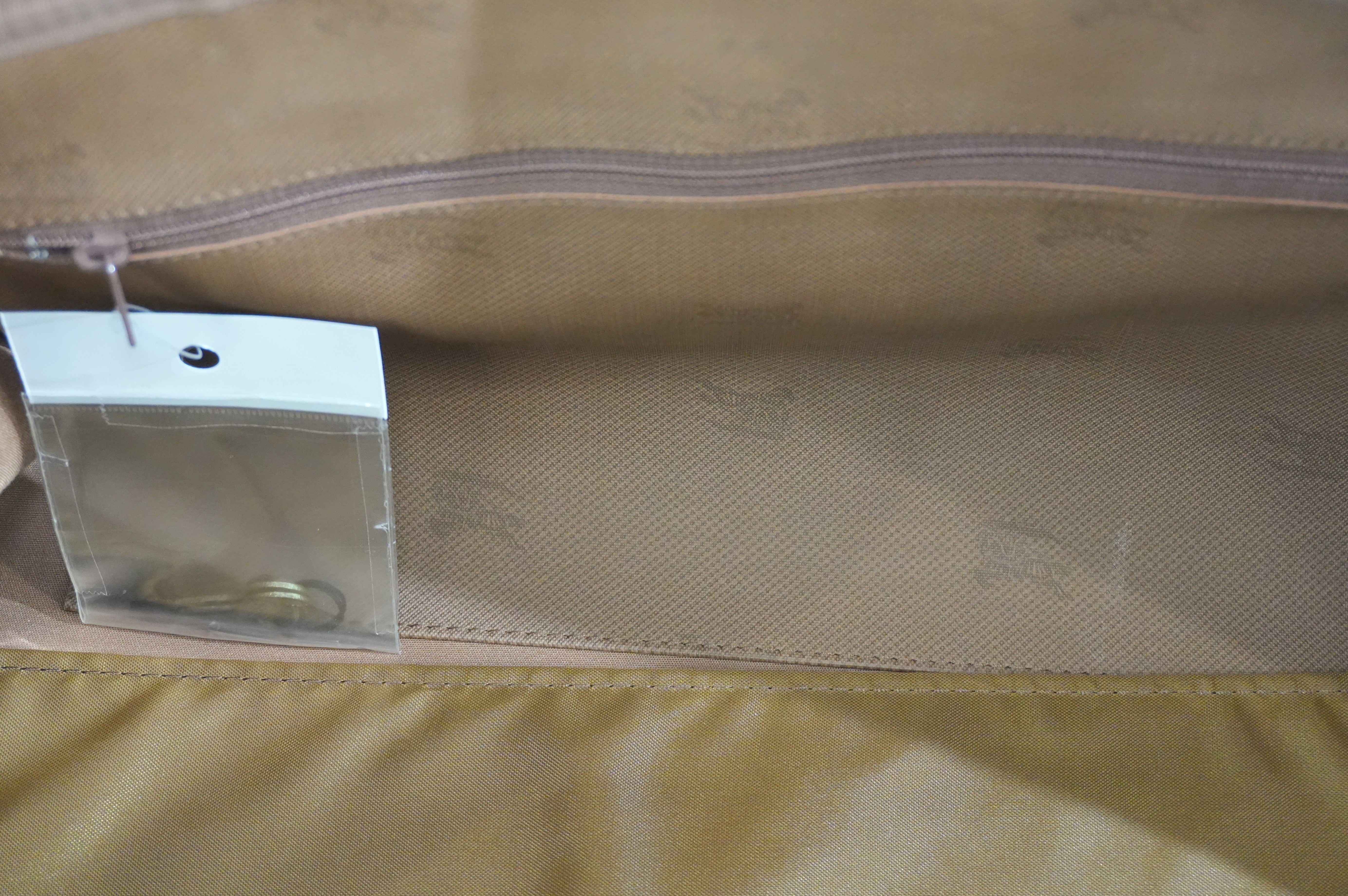 Pre-owned Burberry Haymarket Boston Bag Size 40