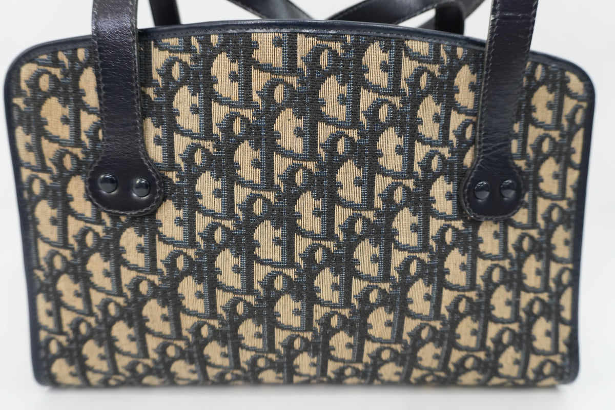 Pre-Owned Dior Trotter Handbag Blue