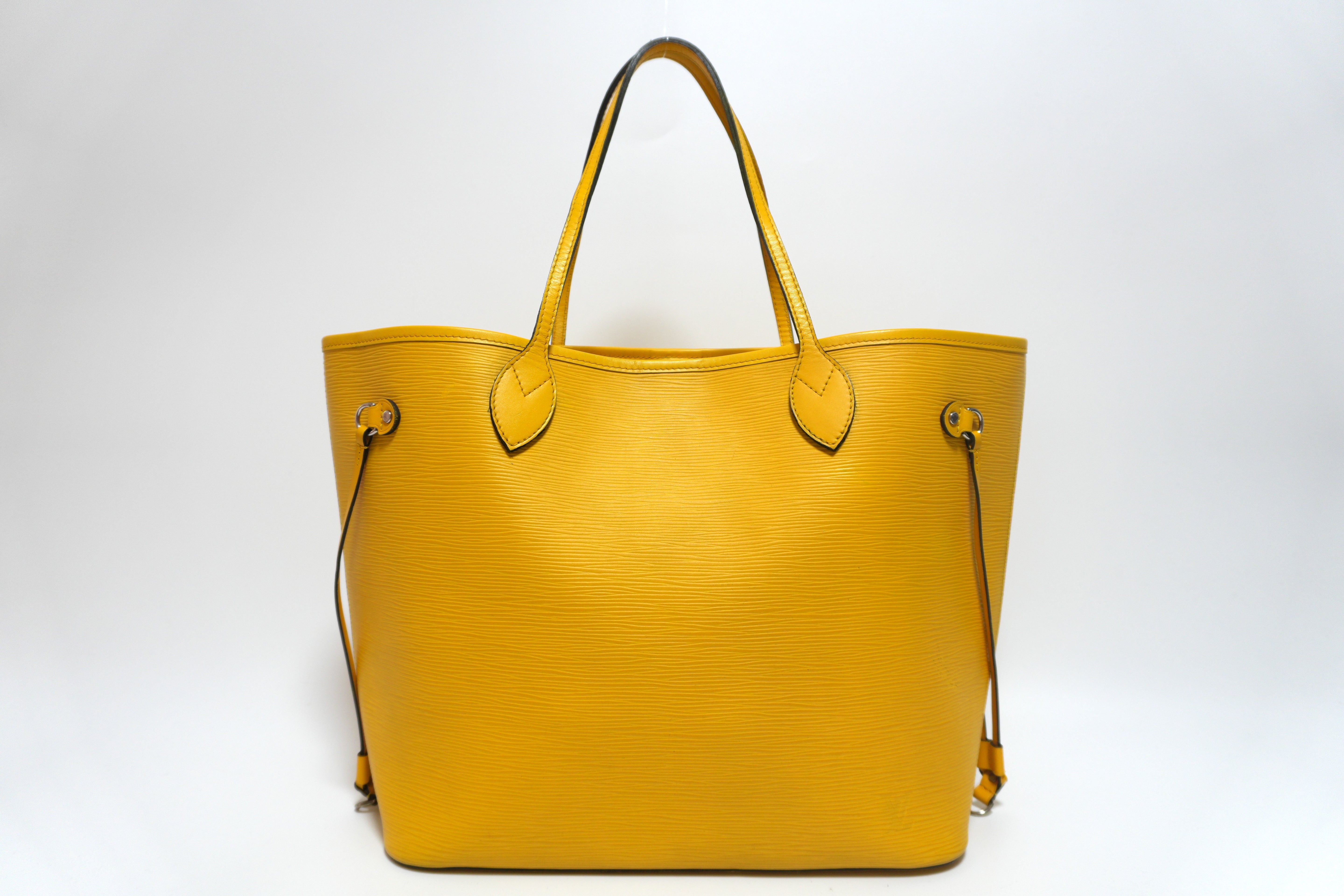 Louis Vuitton Epin Neverfull MM Shoulder Tote Bag Yellow Used