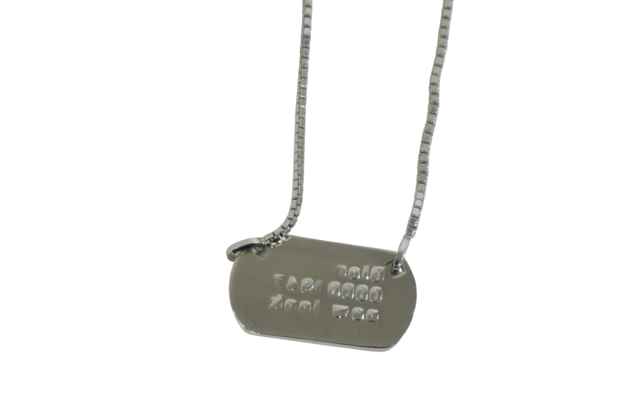 Pre-owned Dior Logo Tag Silver tone Bundle of 2